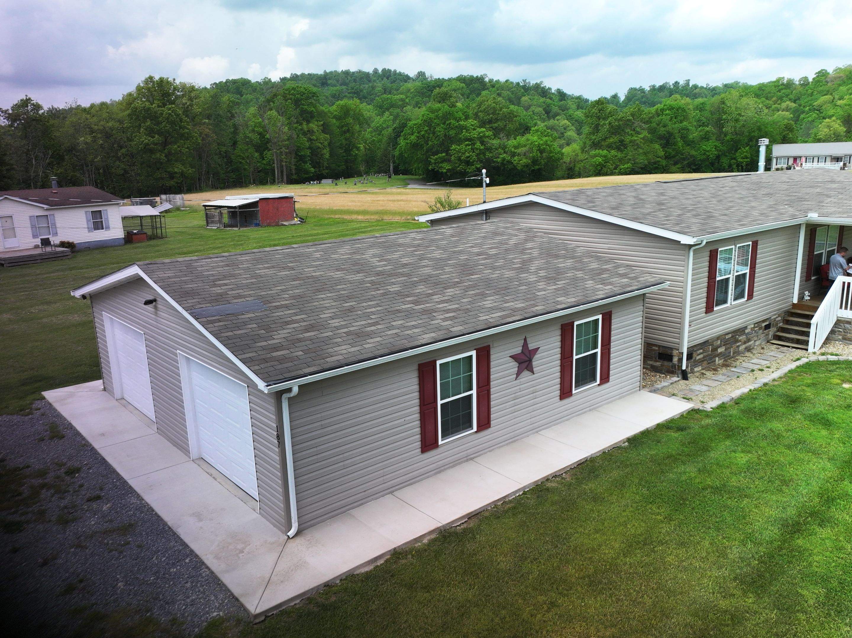 Burnished Slate Frost AG Panel by Omnia Roofing