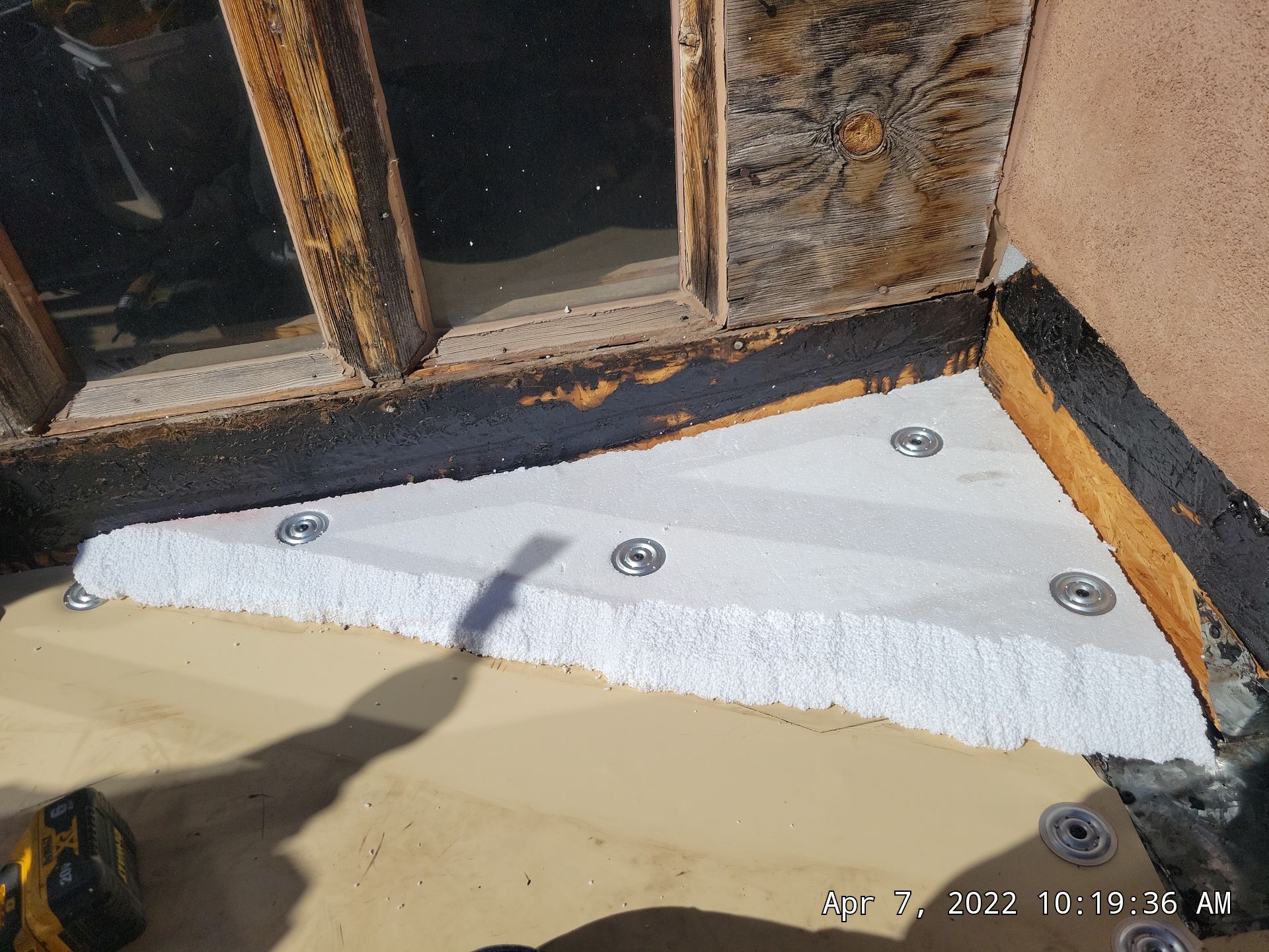 TPO Roof Replacement on entry of Albuquerque Restaurant by Doyle Roof Masters Inc
