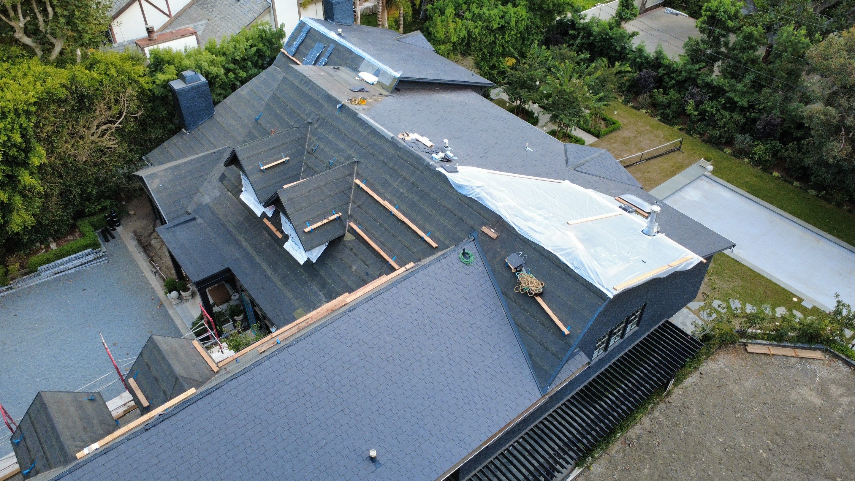 Synthetic Slate Tile Project in Brentwood by Hull Brothers Roofing
