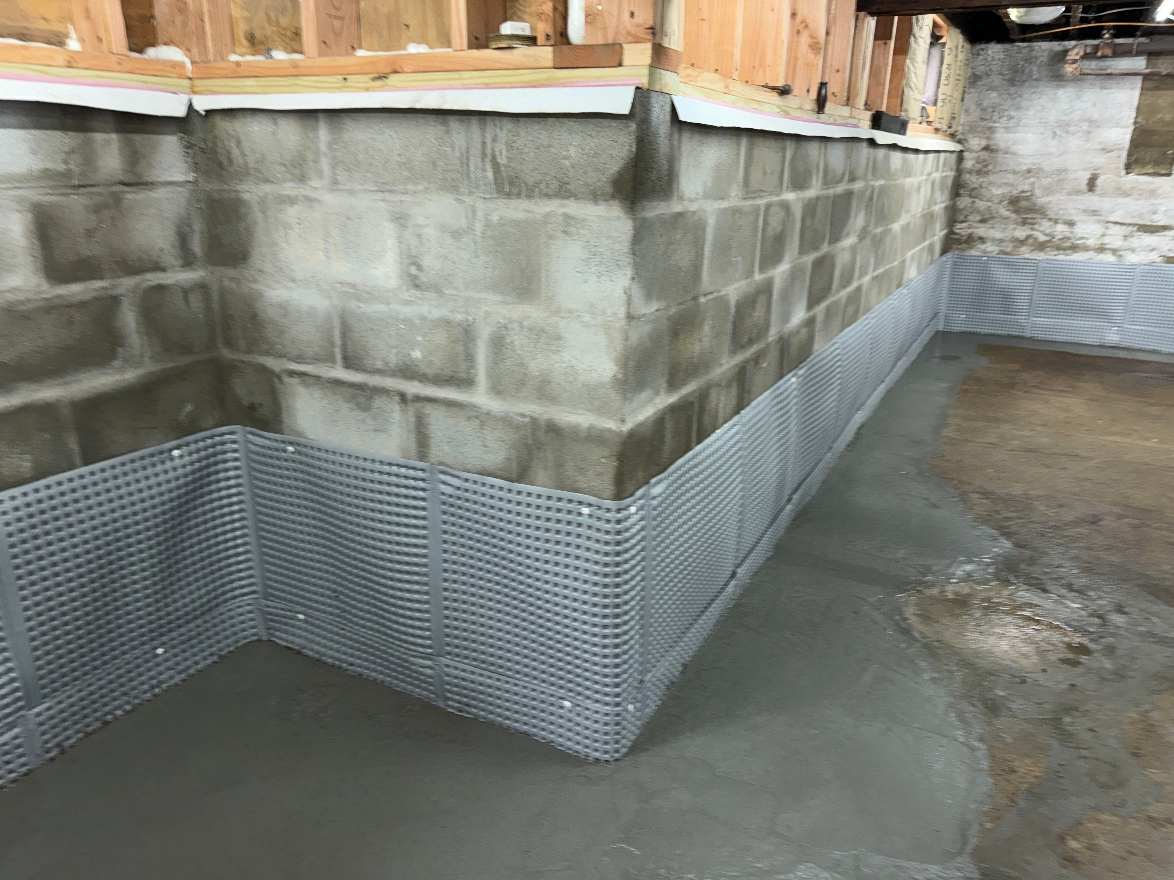 Interior French Drain Boonton NJ by Pure Service Pro, LLC 
