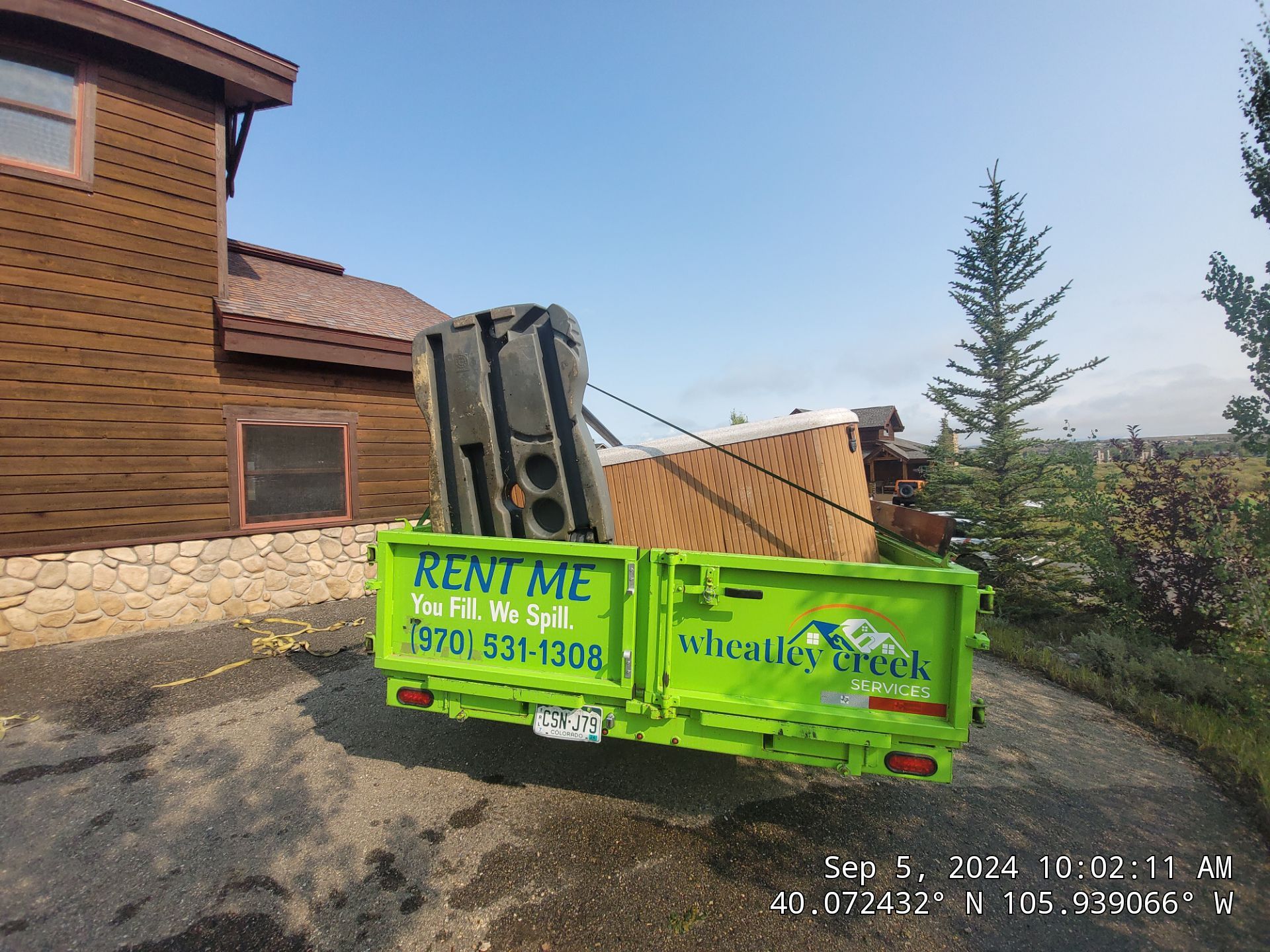 Hot Tub Removal by Wheatley Creek Services