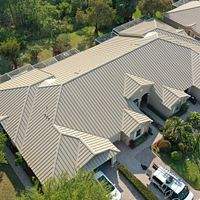 24ga 1.5" Mechanical Seam Sierra Tan by Total Roofing System The Metal Roof Experts