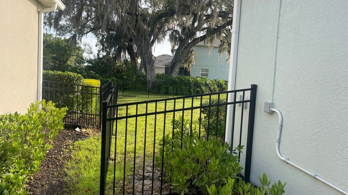 Sarasota, FL 4ft. Tall 3-Rail Black Aluminum Fence by Asap fence and gates, LLC