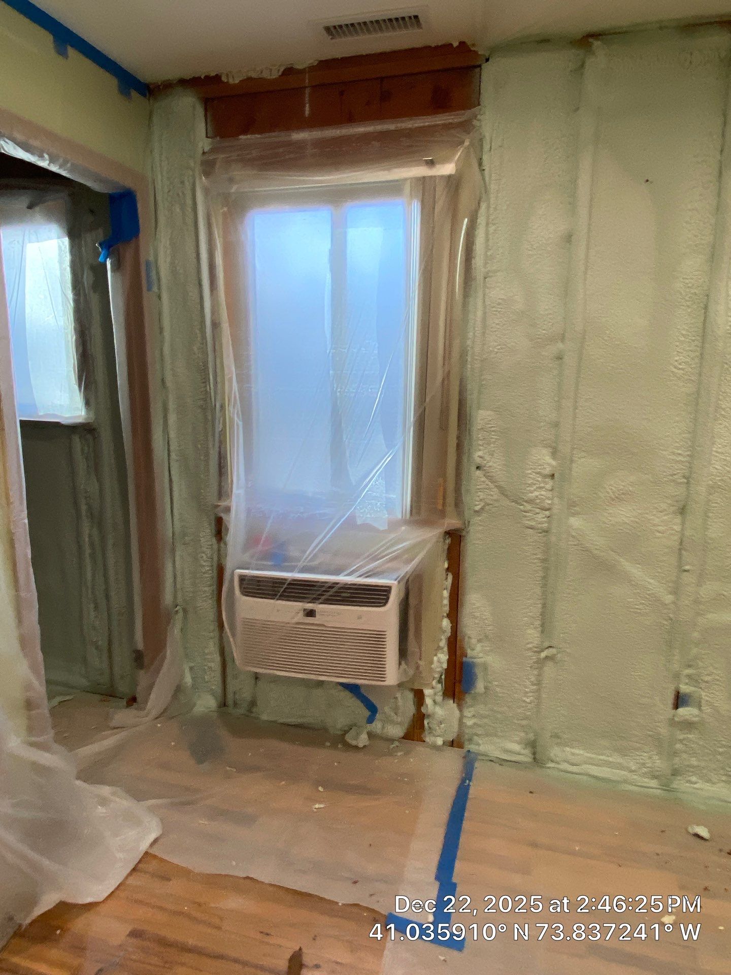 Exterior Walls Using Closed-Cell Spray Foam by NYS Foam & Energy