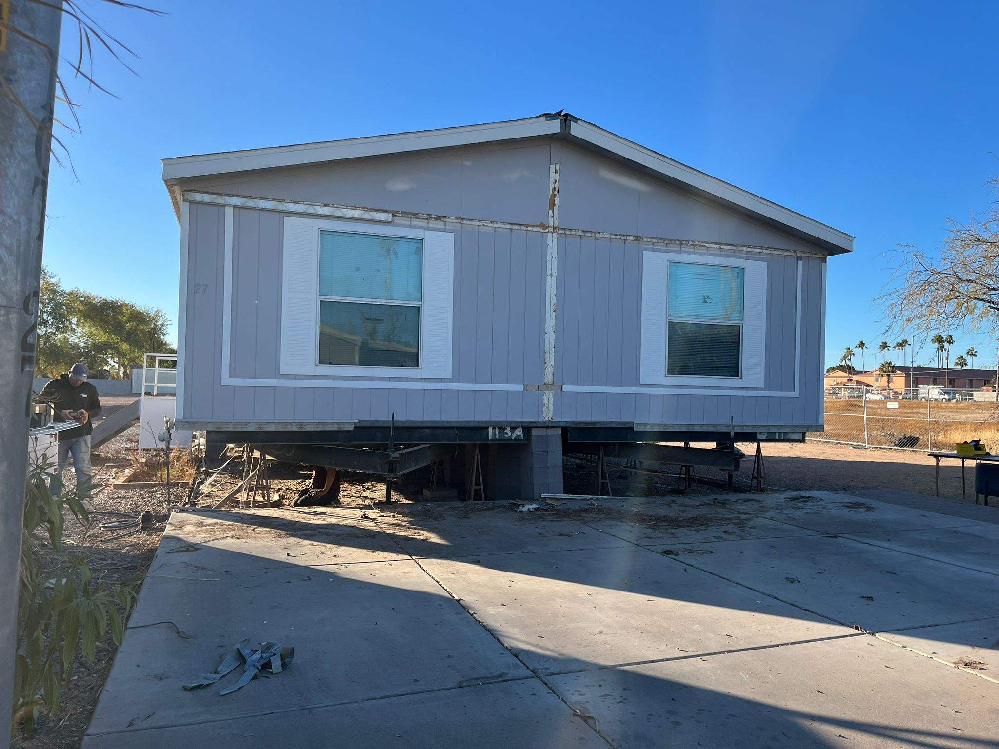 Project in Mesa by Mobile Home Installations
