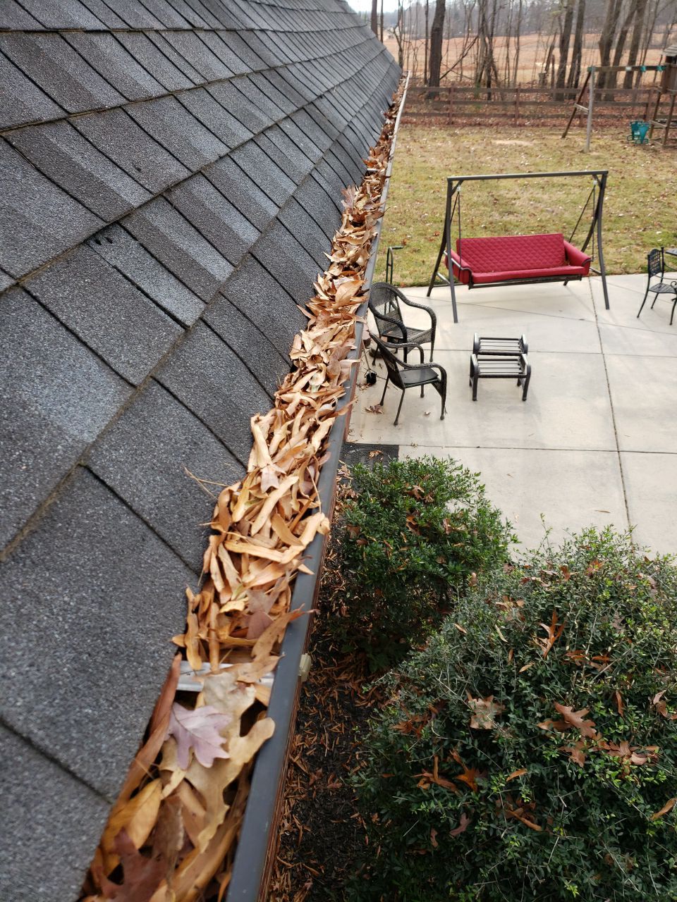 Gutter Cleaning using water by G&H Home Tech Pros LLC