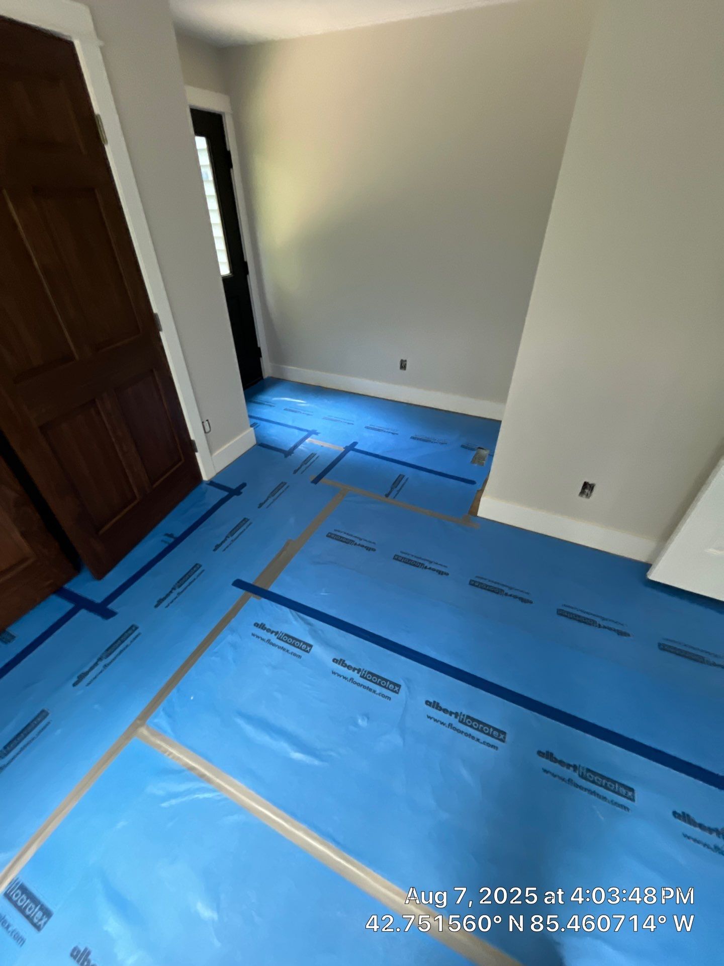 Installation of LVP in Middleville, Michigan by RTBaldwin Hardwood Floors