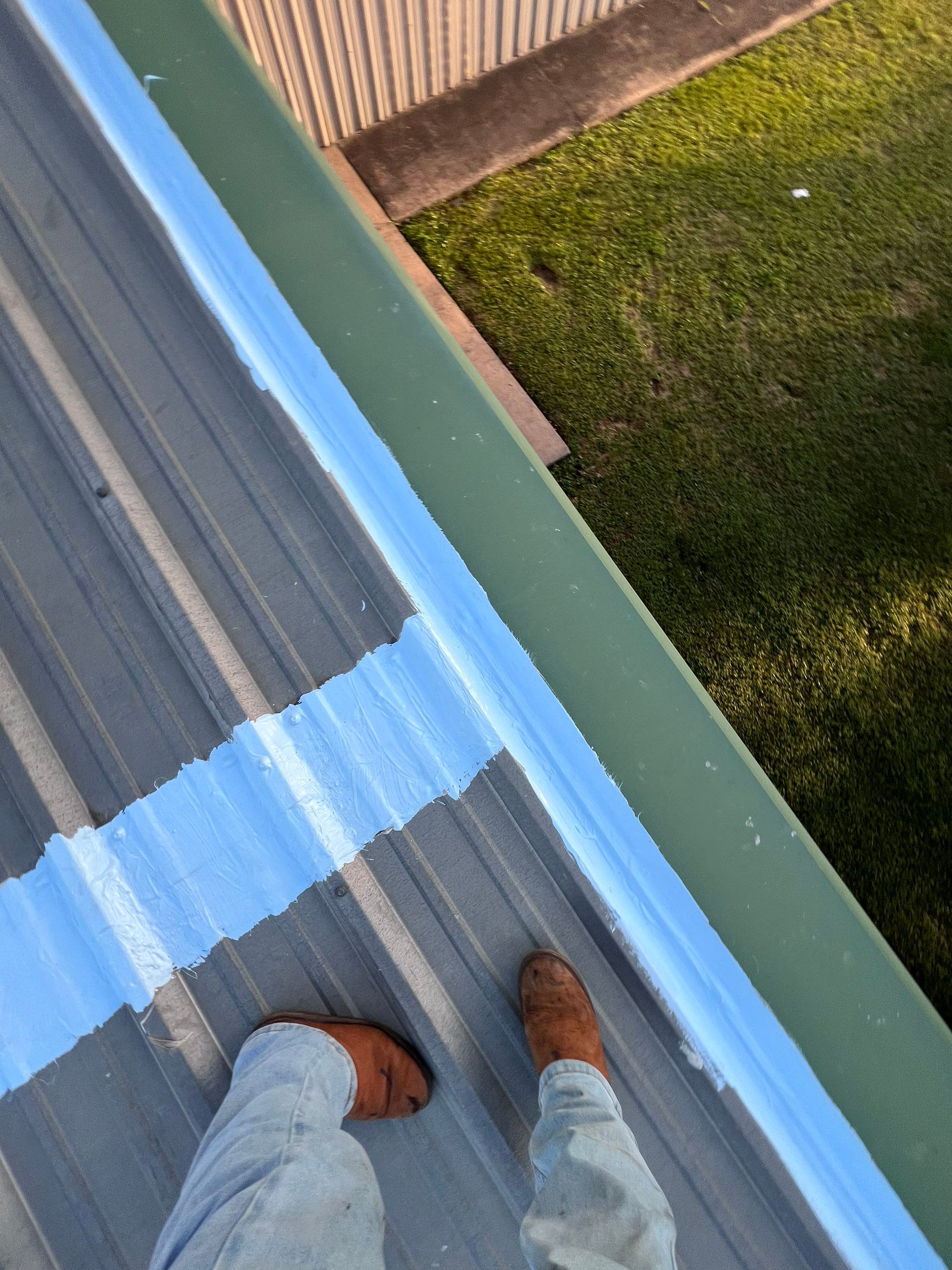 Hail Damage using Metal by Roof Repair Services LLC