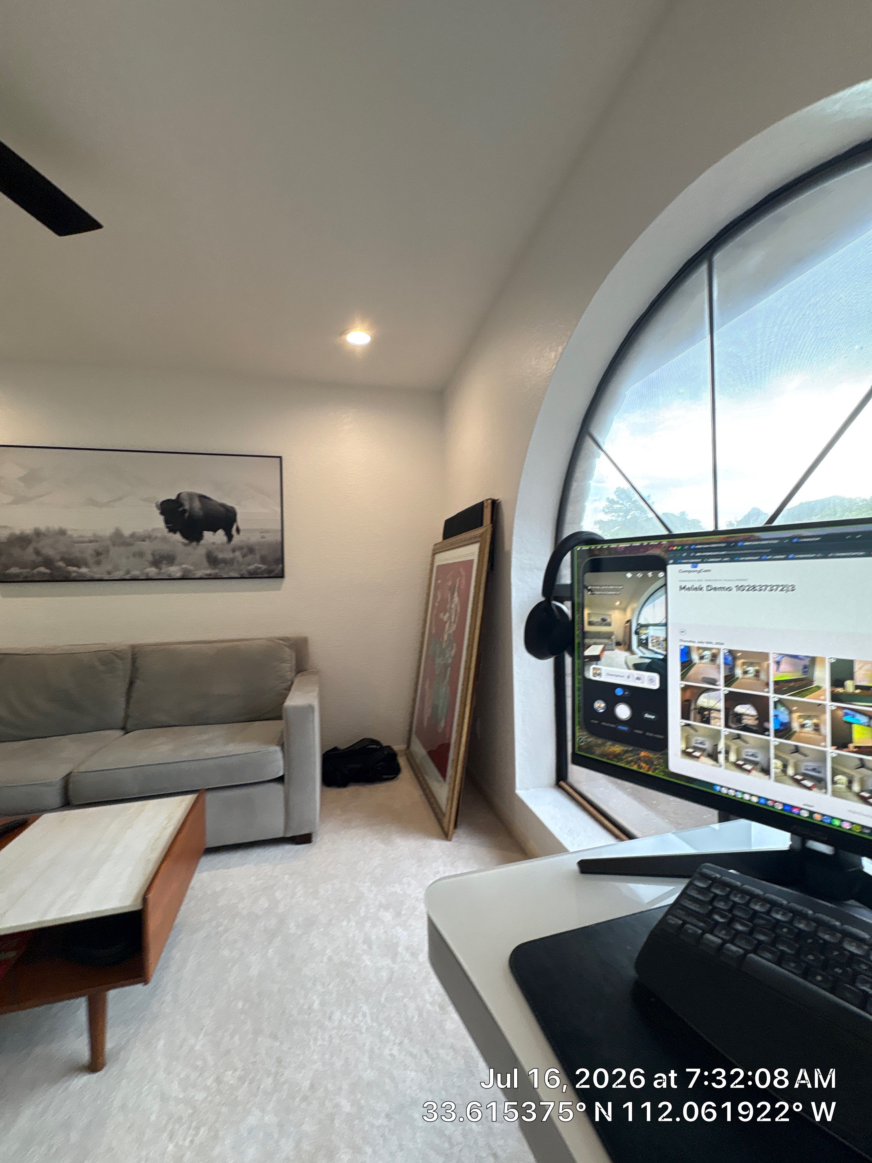 Modern Interior Renovation with Custom Accent Wall and Mirror Installation by CompanyCam Sales Demo