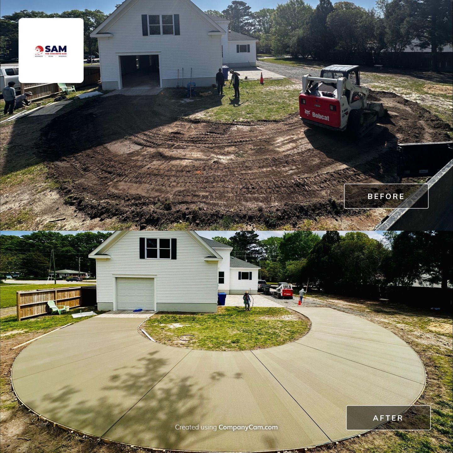 Project in Virginia Beach by Sam The Concrete Man Virginia Beach