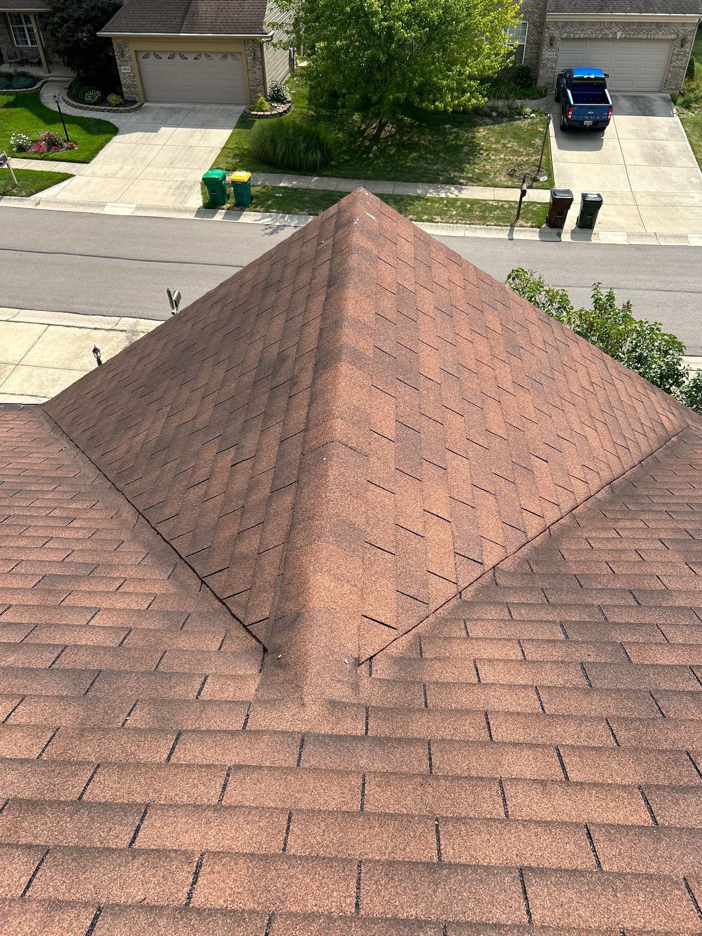 Residential Roofing Installation using Timberline HDZ Shingles - Hickory by RoofX 