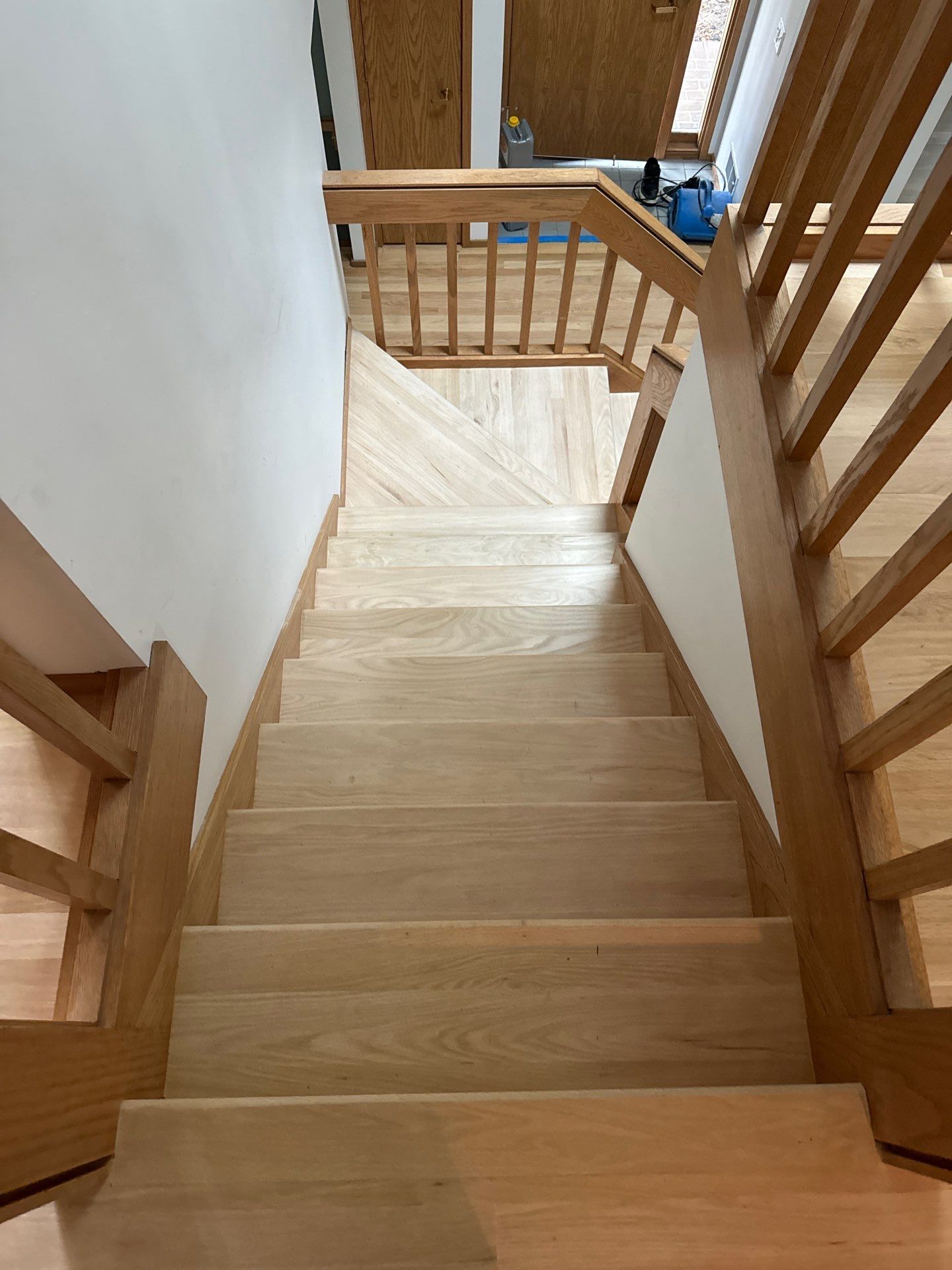 Hardwood flooring sanding using 2 1/4" Red oak flooring by Ann Arbor Hardwoods