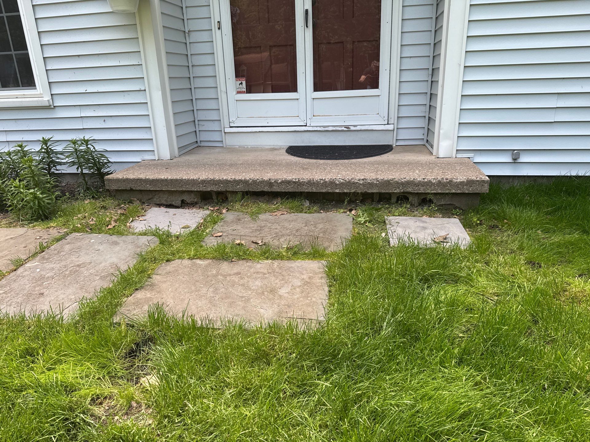 Oxford Slate Stamp w/ Border Walkway by NG Masonry & Construction LLC