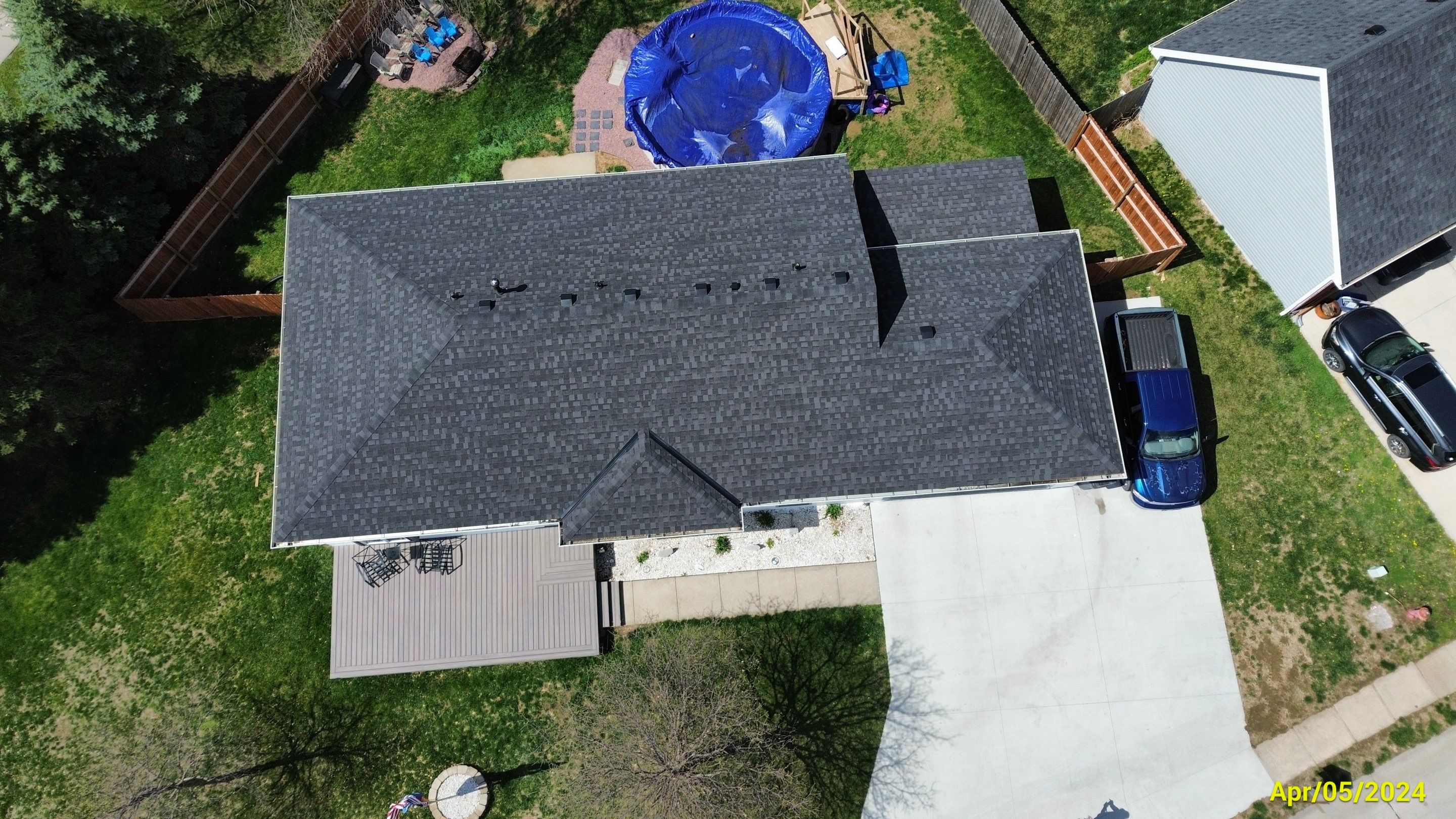 Roofing / Siding / Gutters using IKO Dynasty Granite Black / Norandex Siding by Lightning Exteriors