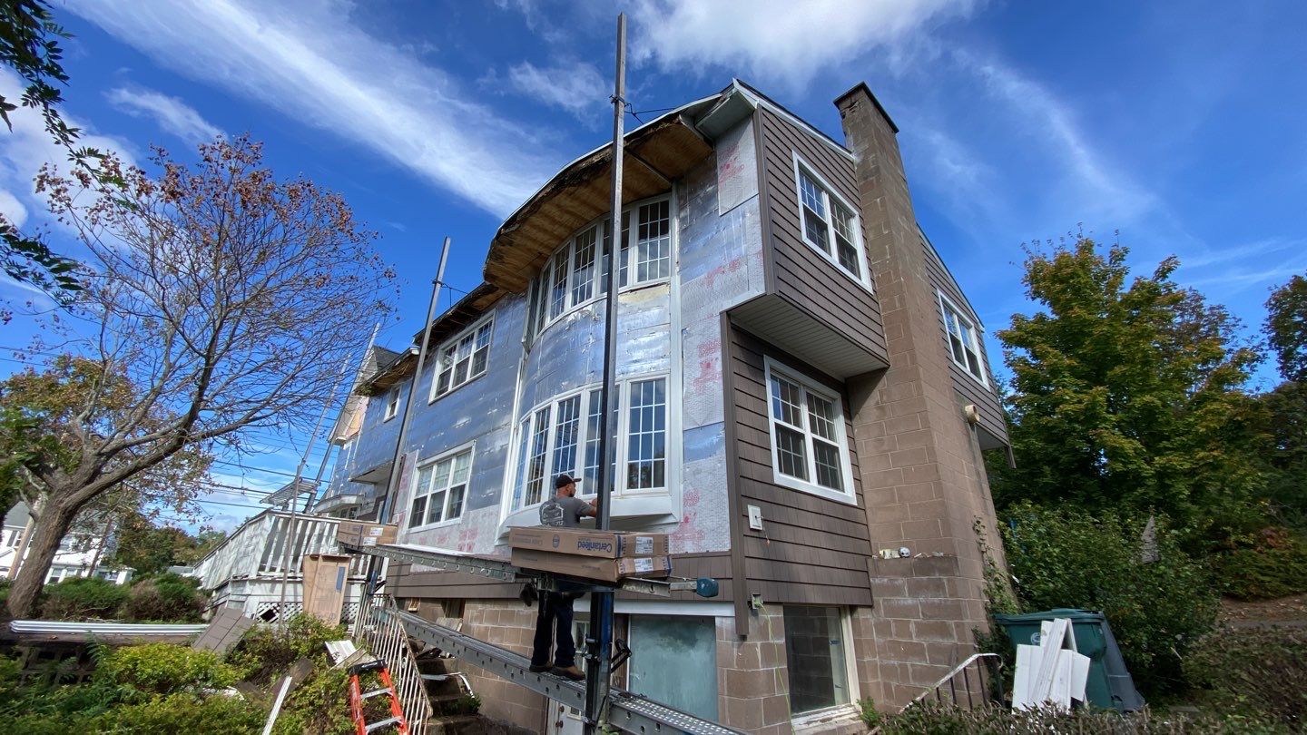 New roofing siding and gutters in new have CT by A Plus Exterior
