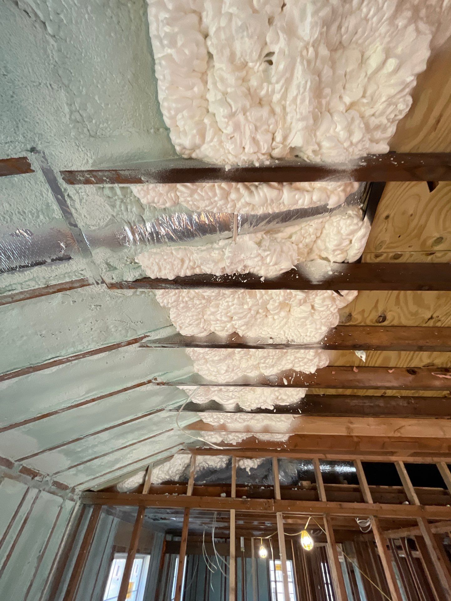 Basement Exterior Walls using Closed Cell Spray Foam by NYS Foam & Energy