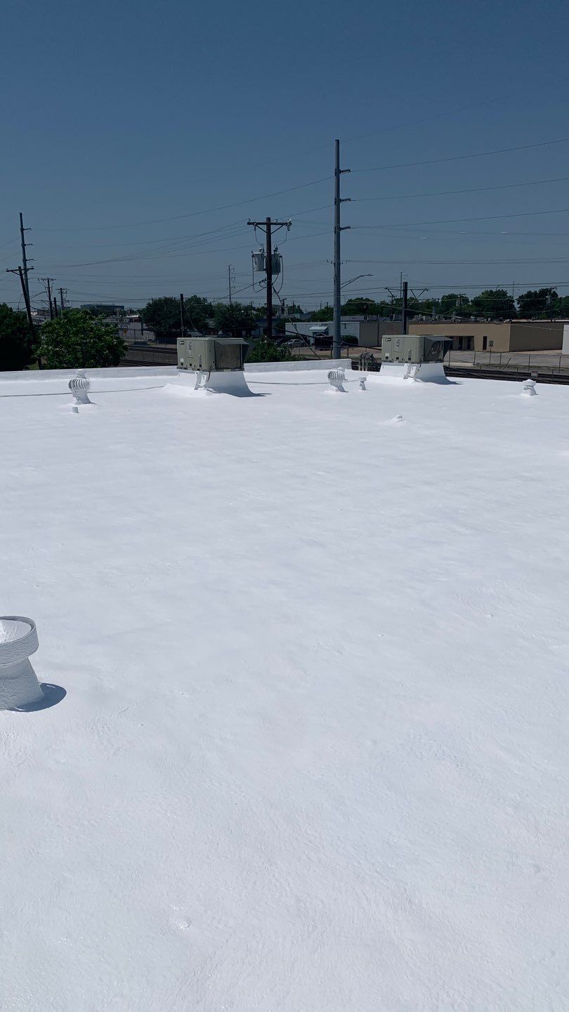 Foam & Metal Roof Restoration – Thermo Sensors (Garland, TX) by All Star Roofing LLC