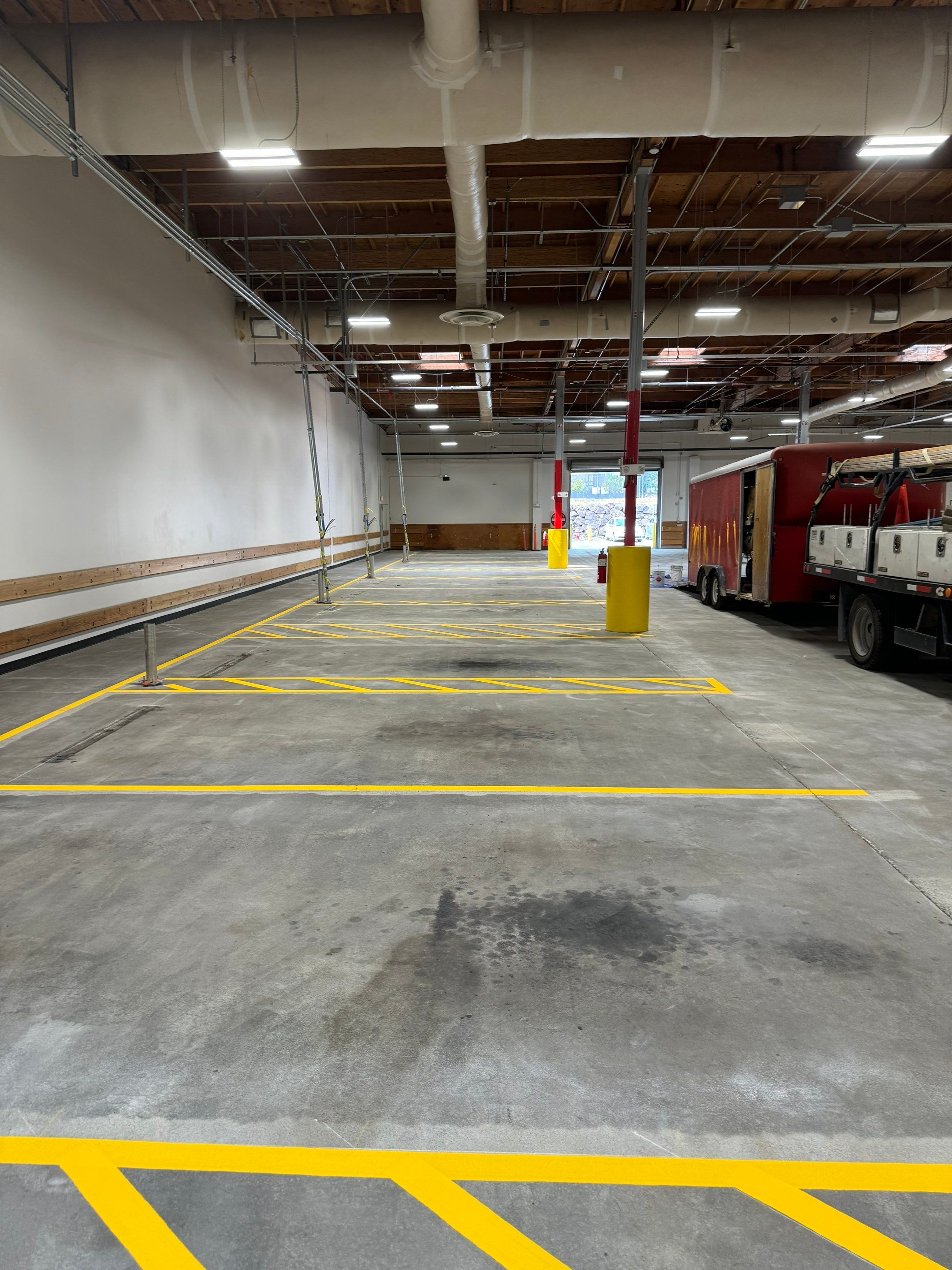USPS Asphalt Patch Repair, Indoor Parking Lot Sandblast, Outdoor Parking Lot Sealcoating & Indoor/Outdoor Parking Lot Striping  by Jireh Asphalt & Concrete Inc 