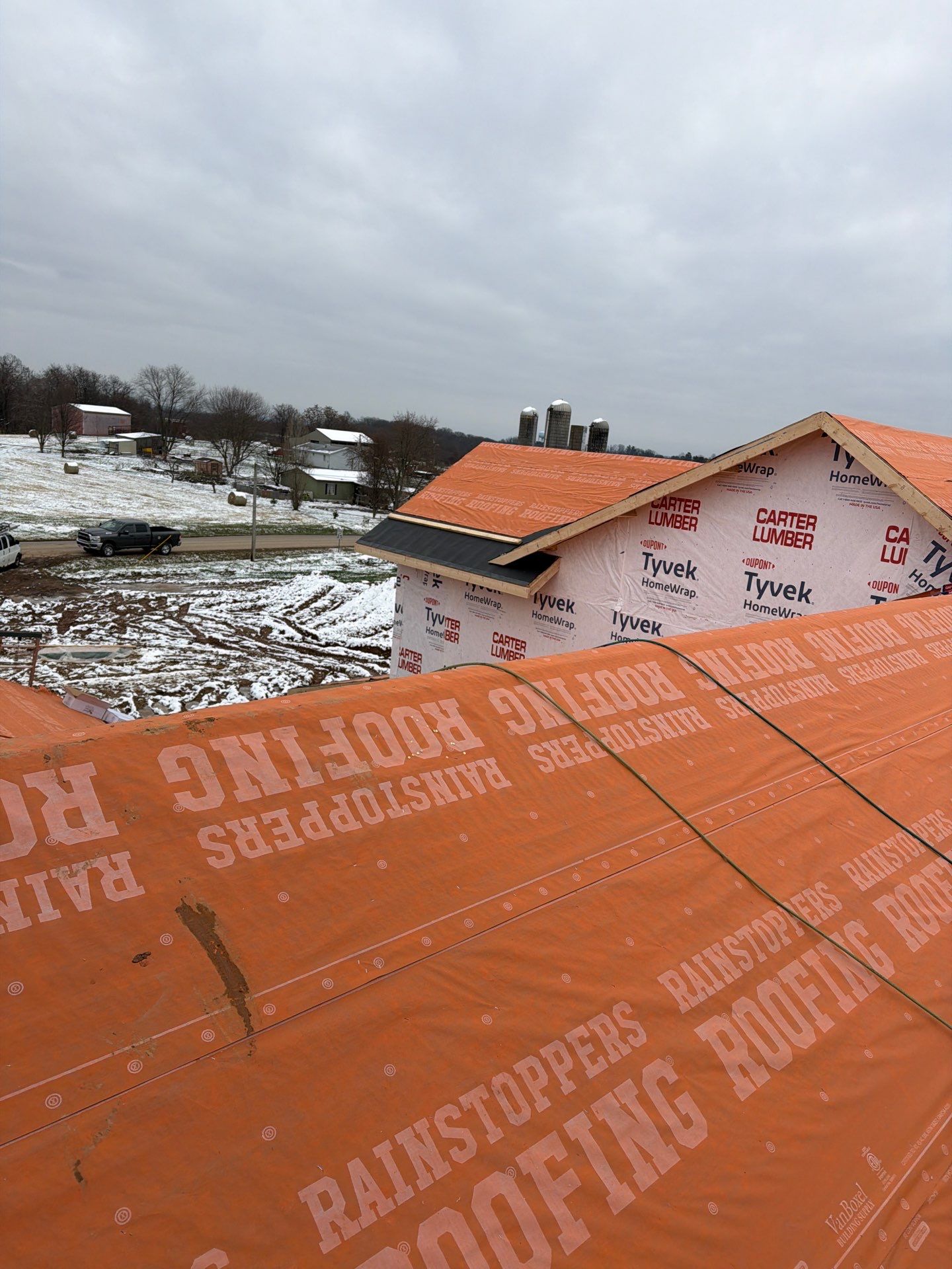 Residential Roofing Installation using GAF Timberline HDZ Weathered Wood by Rainstoppers Roofing