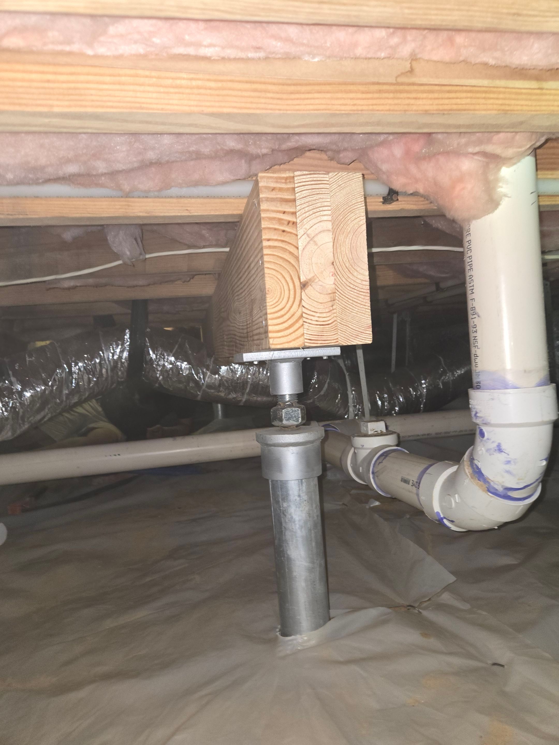 Project in Smithfield by Patriot Crawl Space Repairs