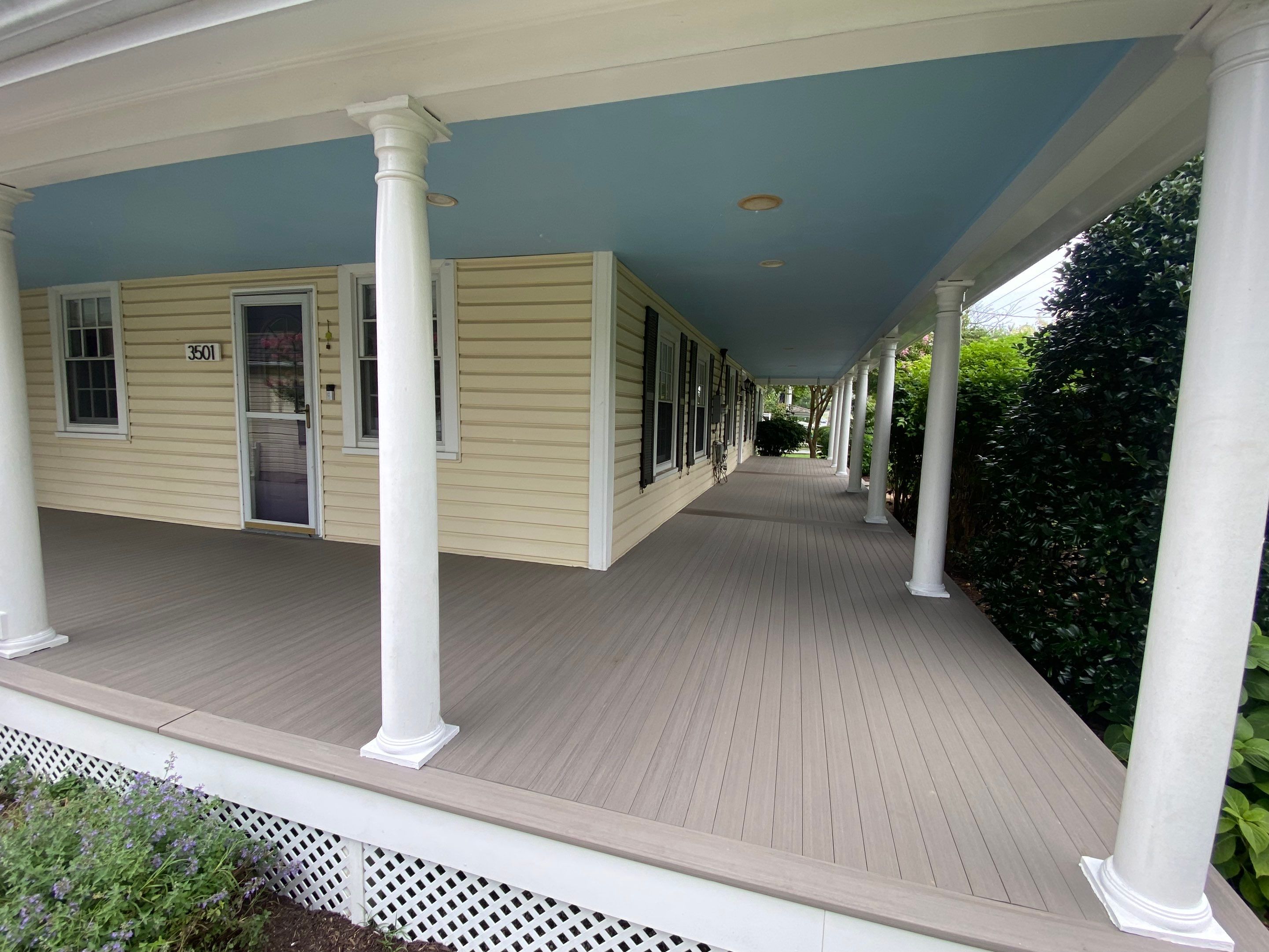 Front Porch Transformation using Timbertech Decking by The Smet Companies, LLC