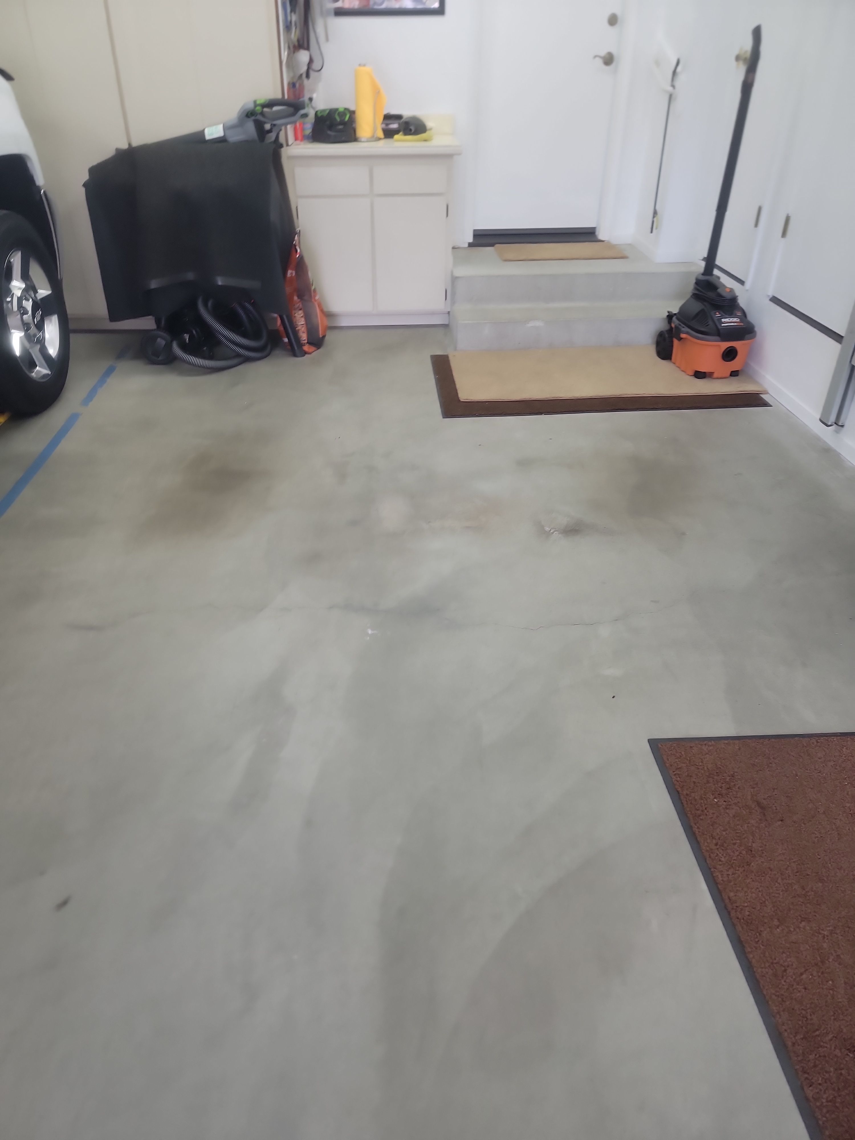 Creekbed Flake Polyurea Garage Floor Installation in Morro Bay by MGP Coatings