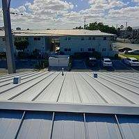 24ga 1.5" Mechanical Seam Silver Metallic  by Total Roofing System The Metal Roof Experts
