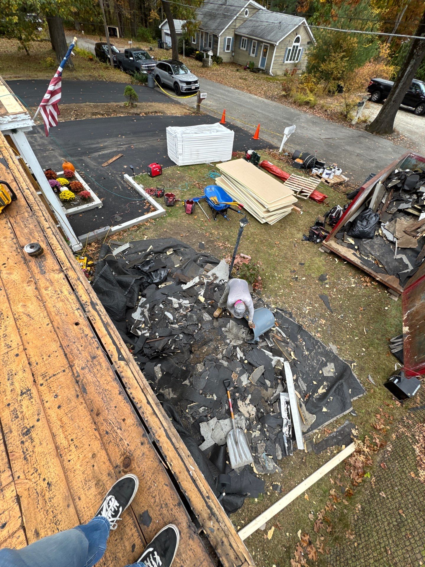 Westford EPDM Flat Roof with Gutter & Soffit/Fascia Replacement by Mighty Dog Roofing of Greater Middlesex County