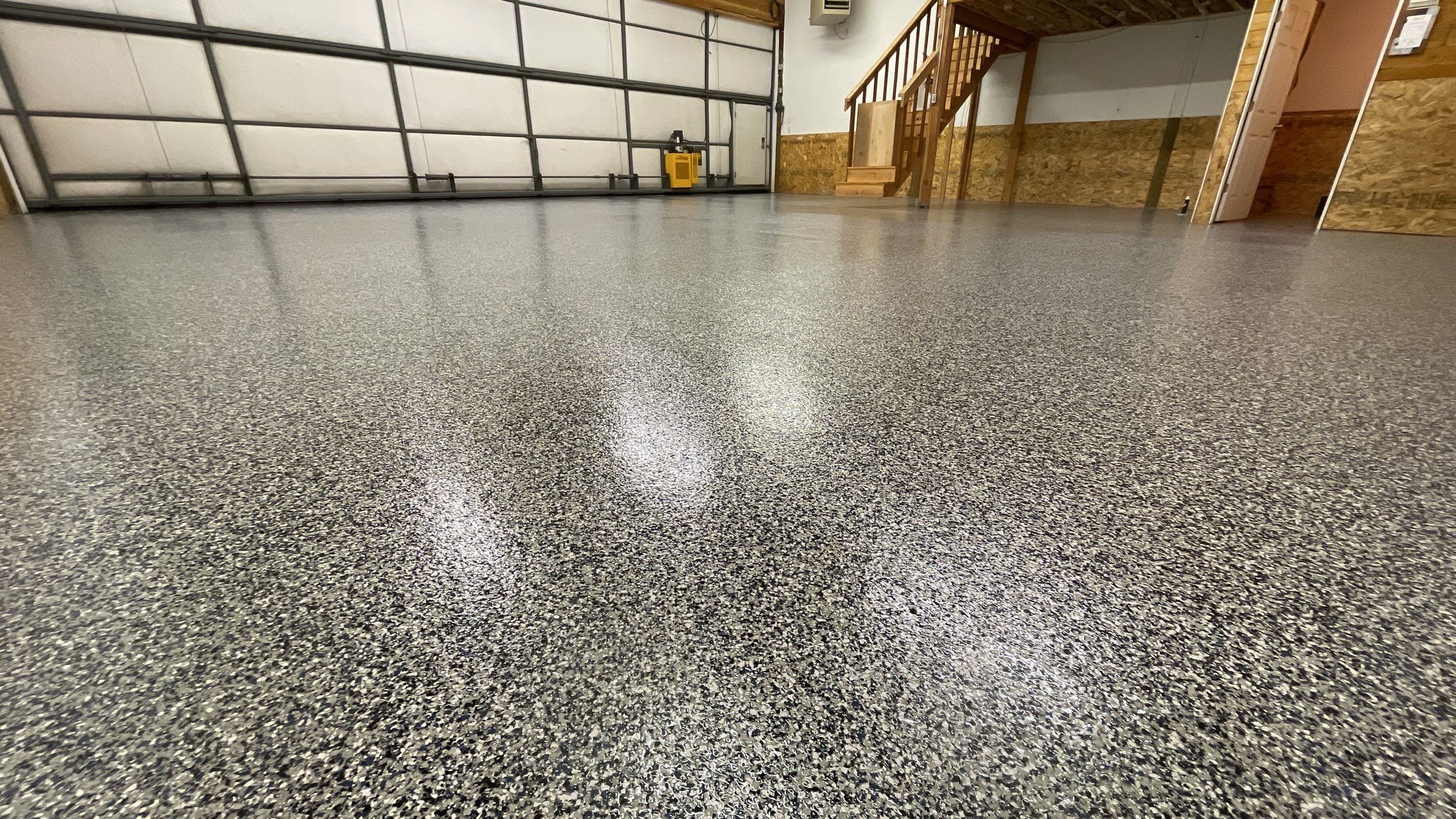 Airplane Hanger using Domino with Blue by Croc Coatings, LLC