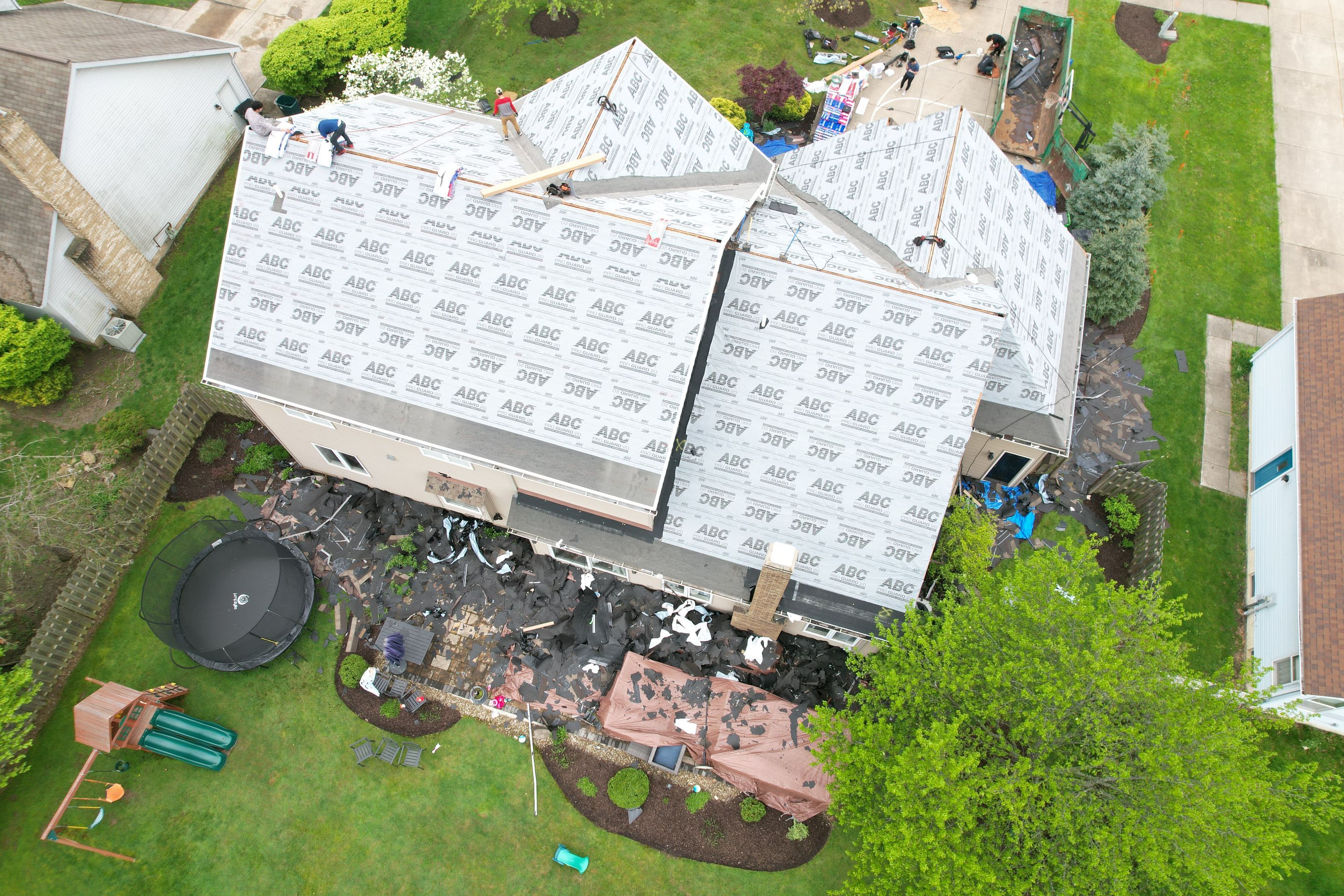 Storm Restoration - Roof Replacement using GAF Timberline HDZ Mission Brown by Atlas Roofing & Restoration