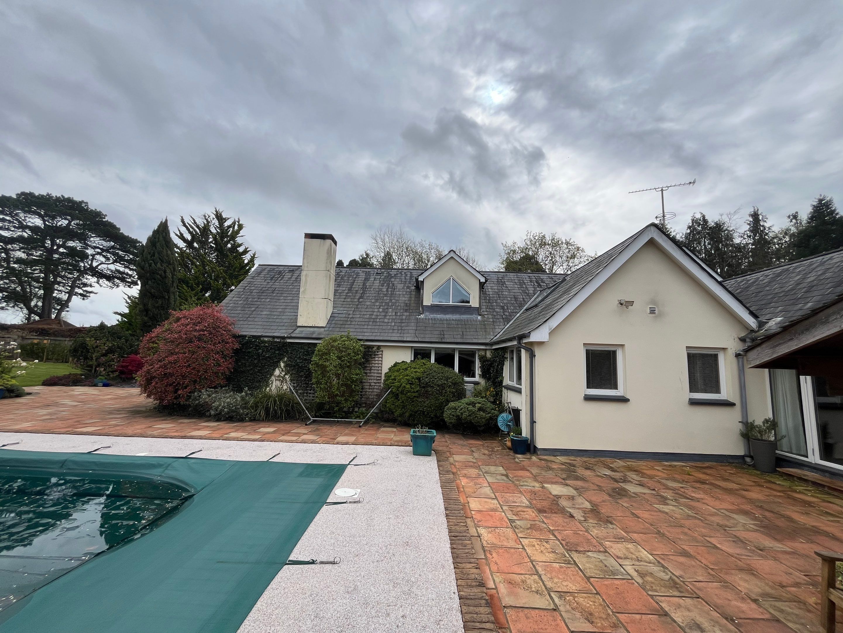 Roof and Patio Cleaning using Honda 15lpm Low Pressure Washing Machine by Ges Exterior Cleaning ltd