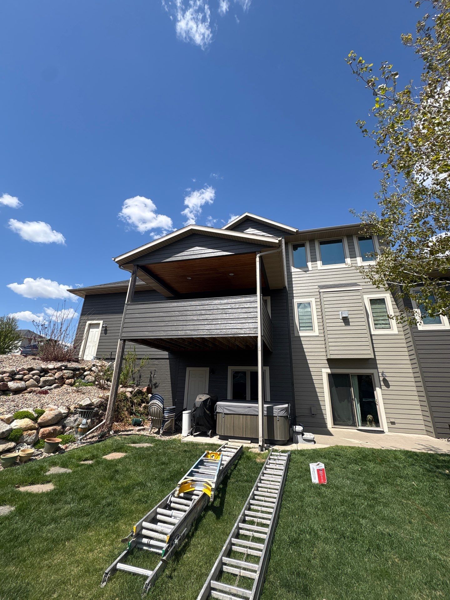 Residential Exterior Painting and Color Update in Sioux Falls by Select Painting, Coatings & Garage Cabinets