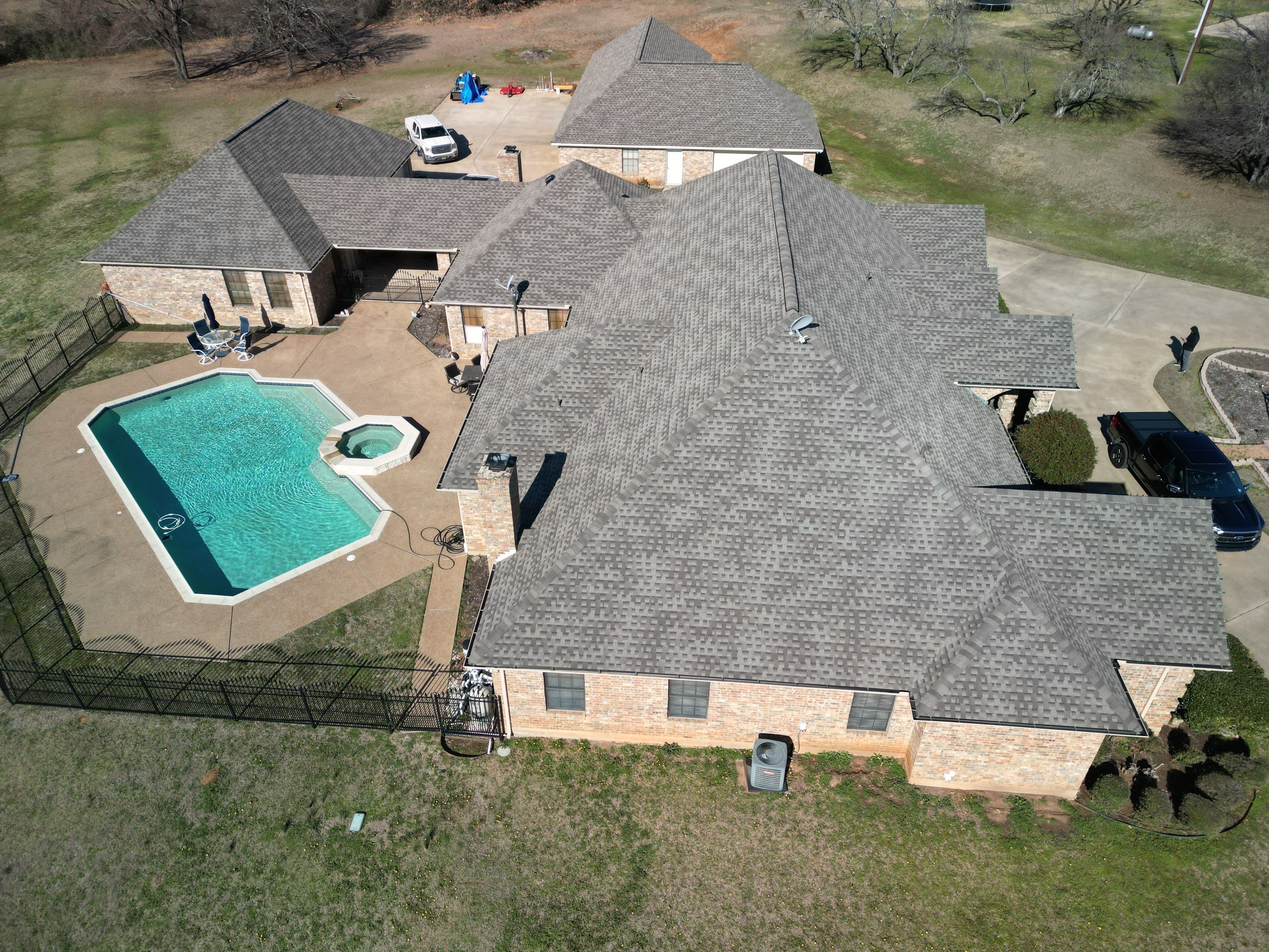 Rendon Forth Worth Texas Large Estate - Roofing Installation using GAF Timberline Armorsheild 2 Class 4 Impact Resistant Shingle System by First United Roofing & Construction
