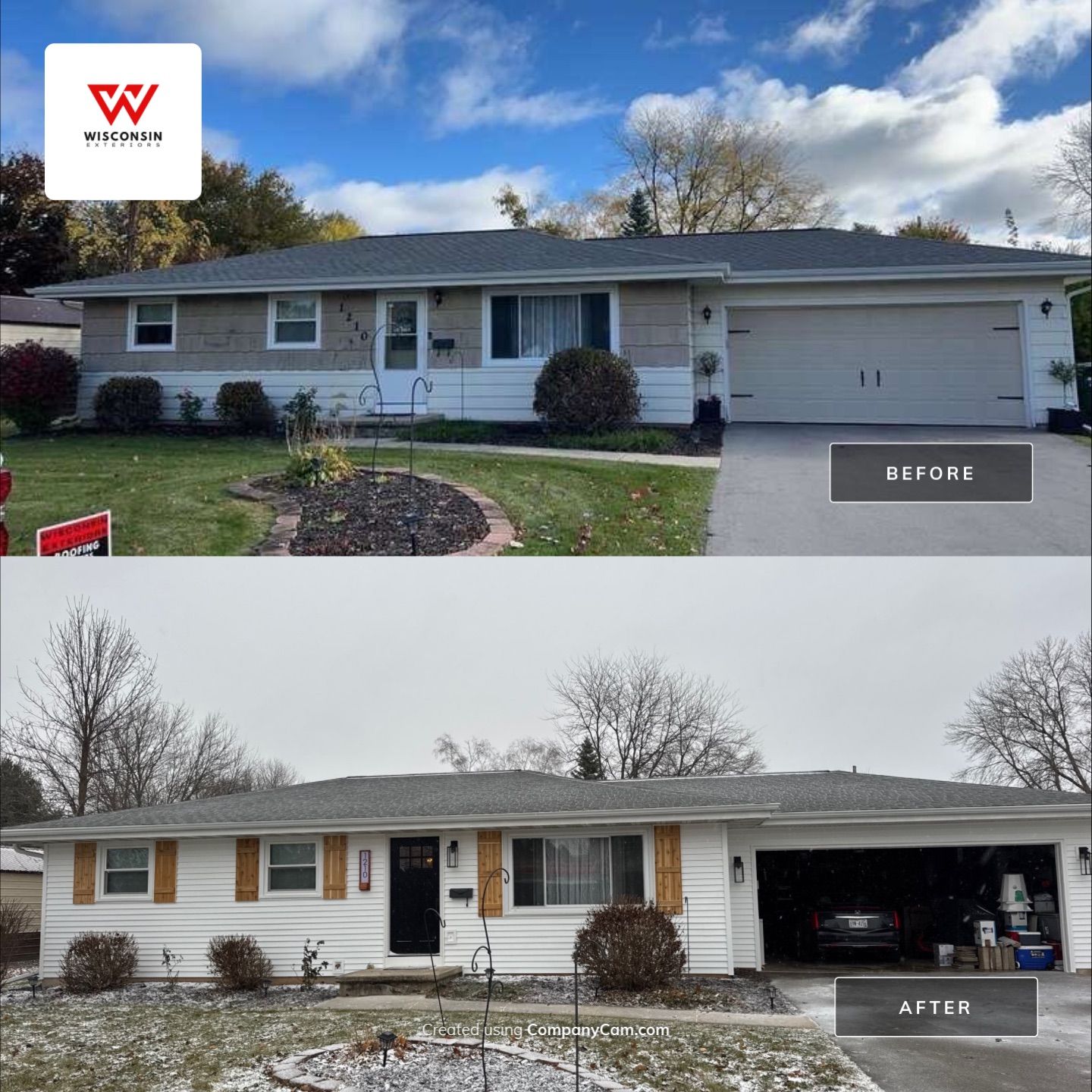 Project in New London by Wisconsin Exteriors