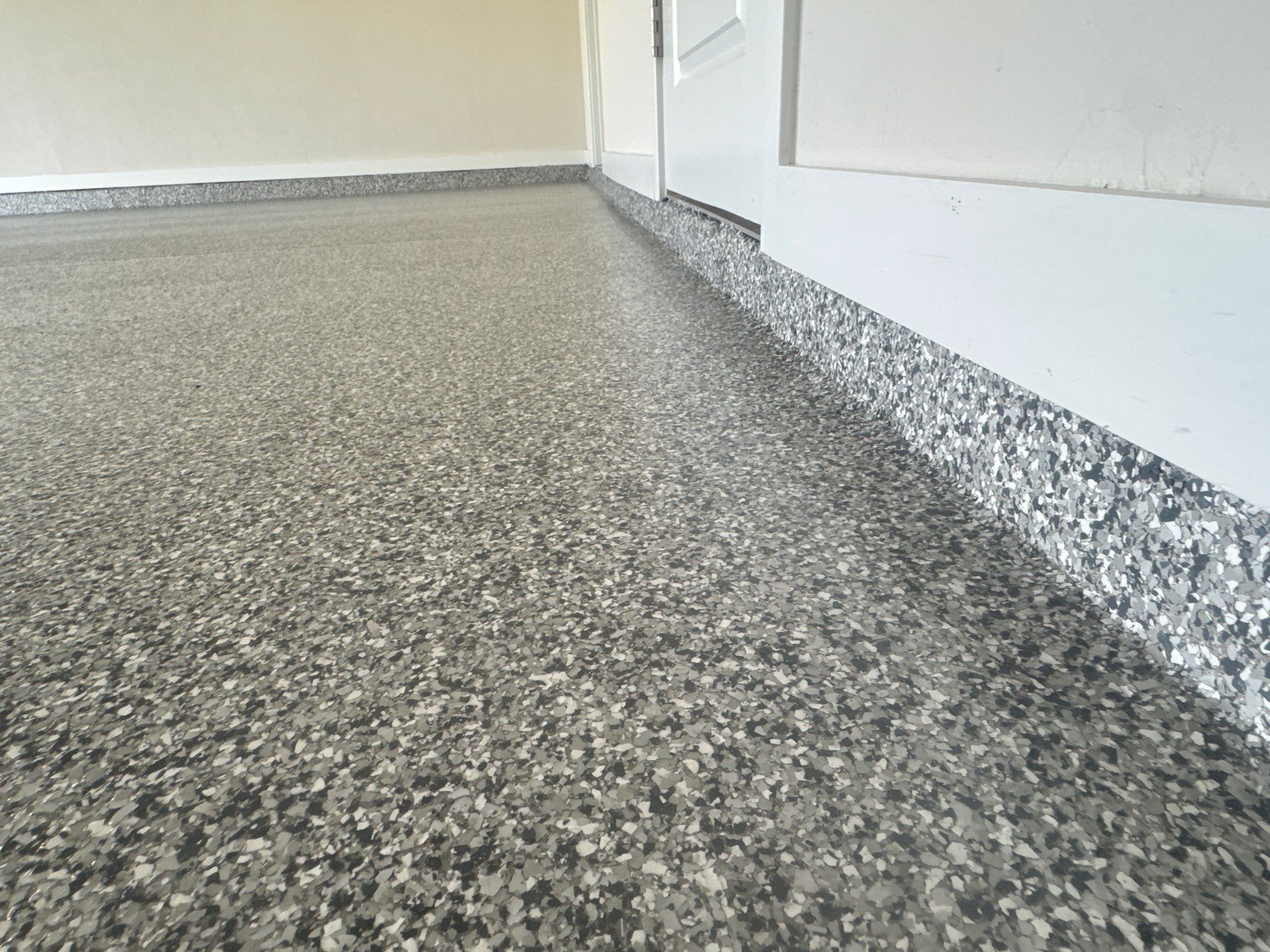 Garage Project in Newberry, FL in Slate Stone by Cross Creek Concrete Coatings