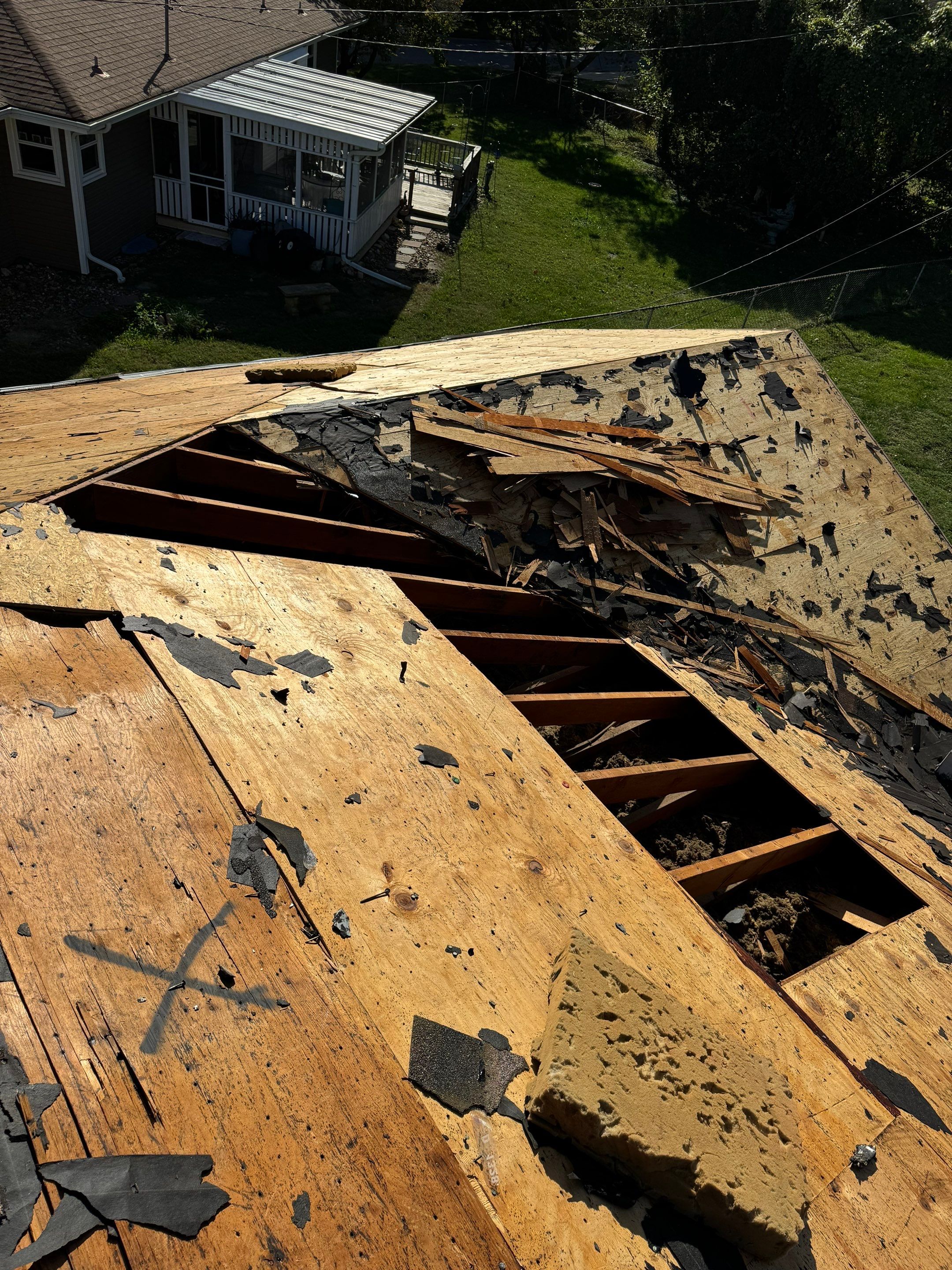 Residential Roof Replacement and Decking by Summit Roofing