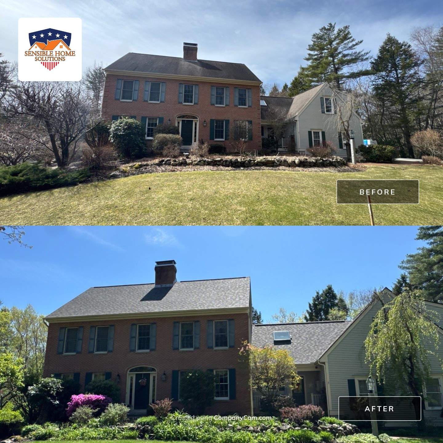 Veterans Helping Veterans – Full Roof Transformation with Owens Corning Driftwood! by Sensible Home Solutions