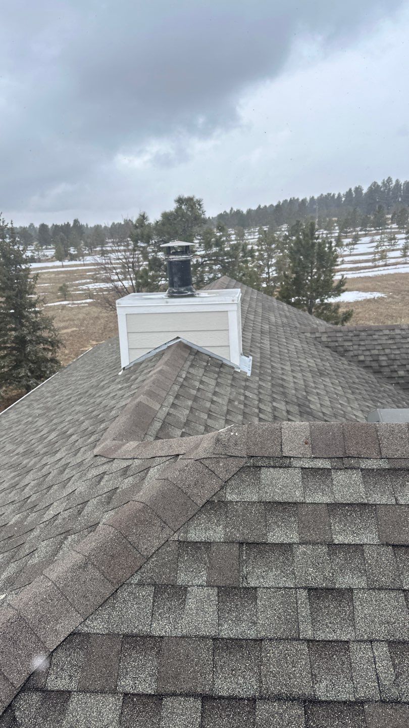 Residential Roofing Installation using Atlas Pinnacle Impact Weathered Wood by Blue Peaks Roofing LLC 