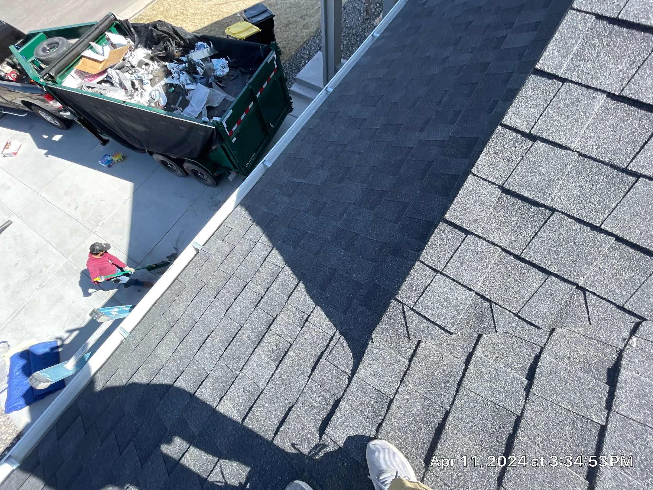 Residential Roofing Installation using Atlas Pinnacle Impact Black Shadow by Blue Peaks Roofing LLC 
