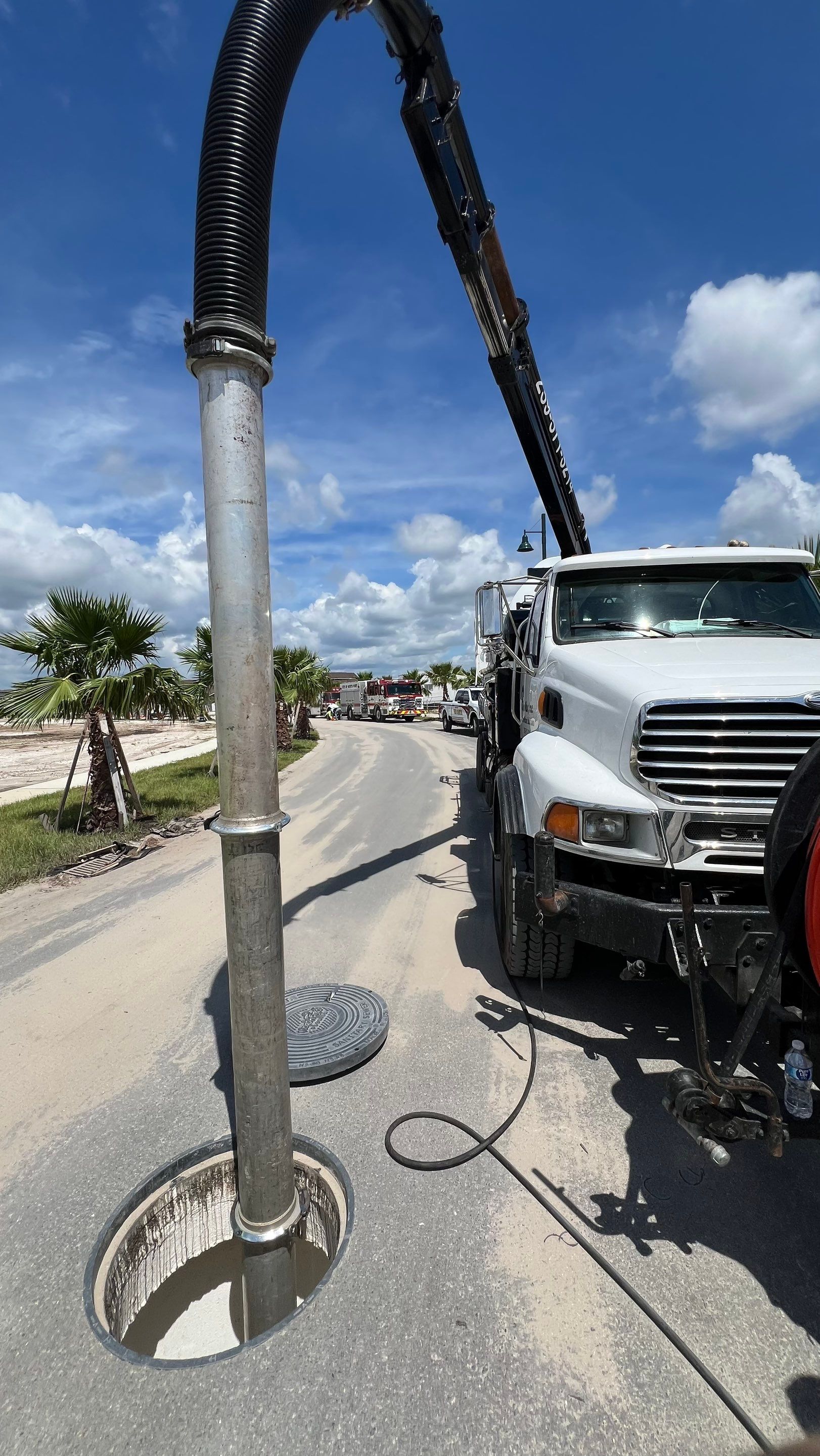 New Construction Sewer System Cleaning by APS Power & Water