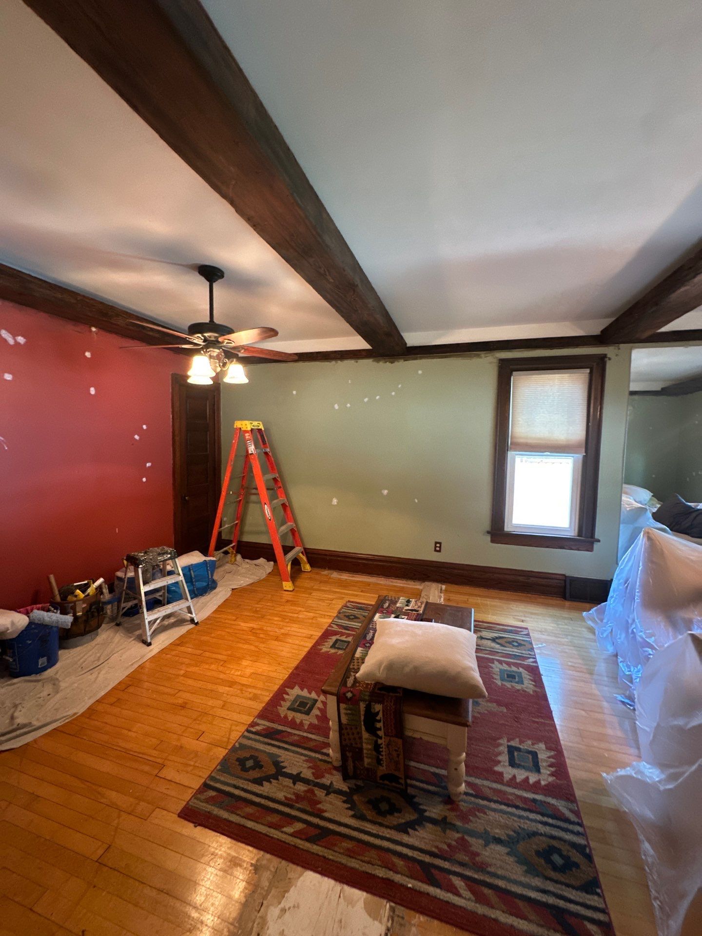 Interior Painting and Exterior Soffit Repair in Milwaukee by OCS Contracting Services