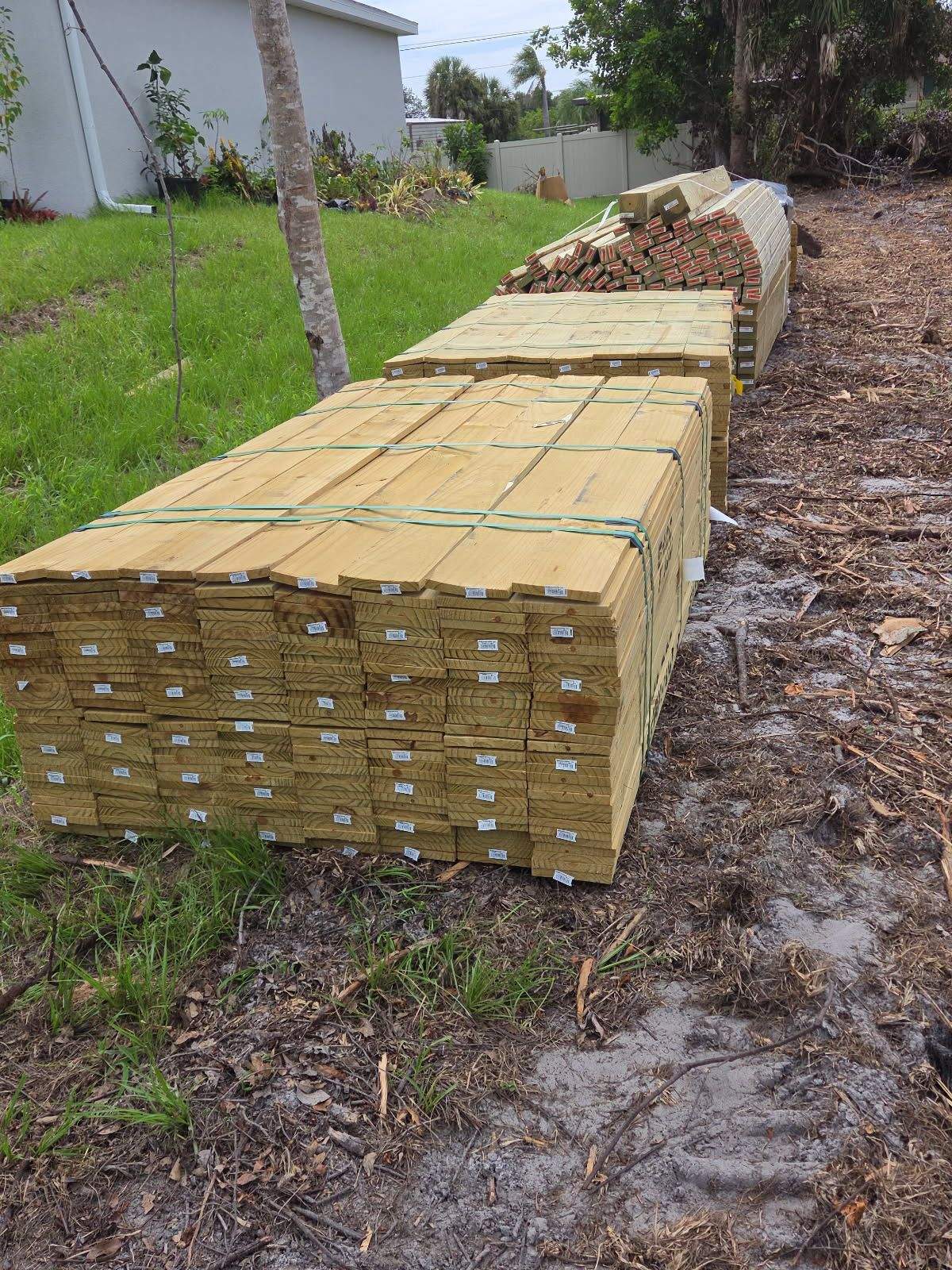 Pressure-Treated Wood Privacy Fence Installation in Port Charlotte by True Fence LLC