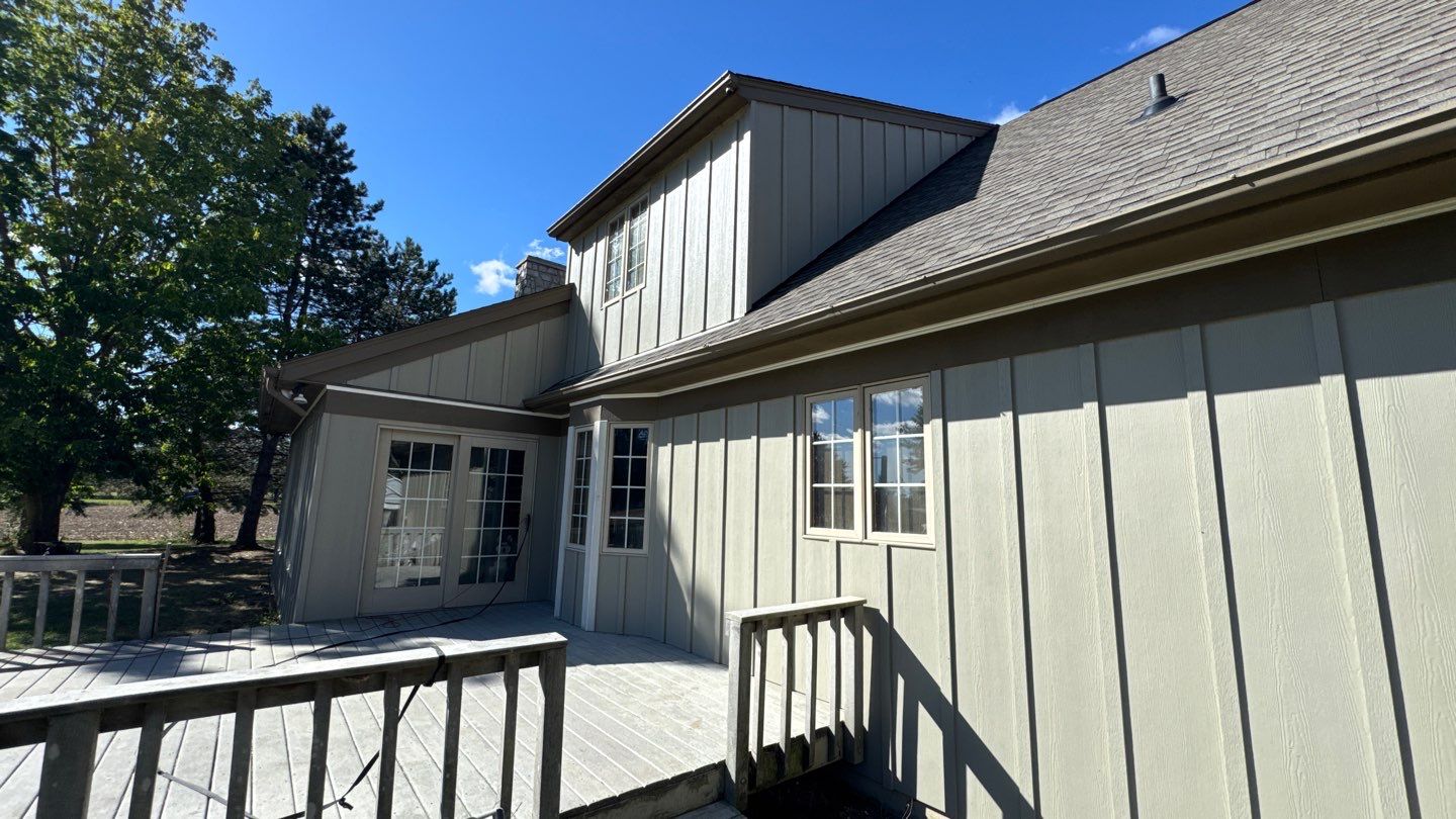 Siding Installation using Hardie Board and Batten Monterey Taupe by Nitro Roofing and Construction