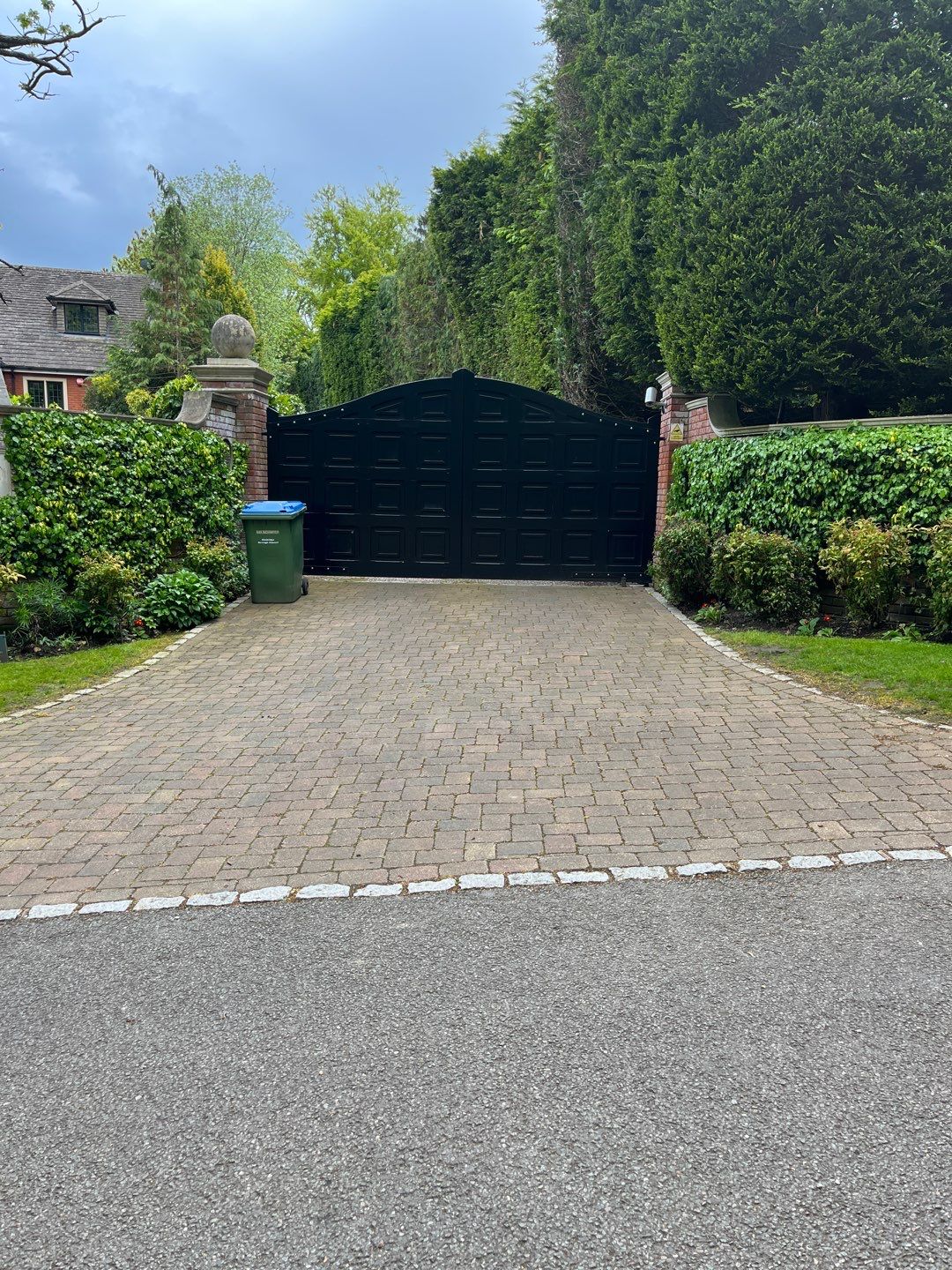 Driveway and stonework cleaning. using honda 21 ltr/min by Ges Exterior Cleaning ltd