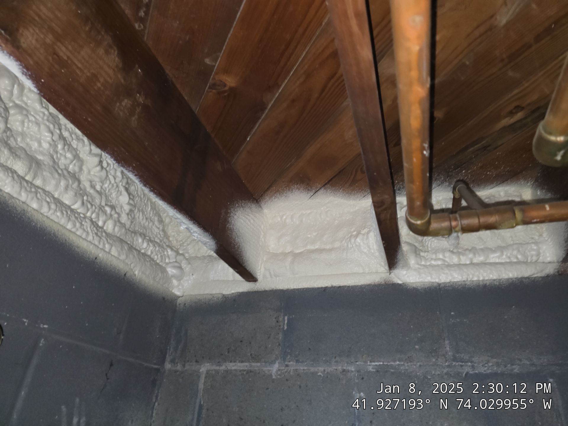 Attic Insulation using Closed Cell Spray Foam by NYS Foam & Energy