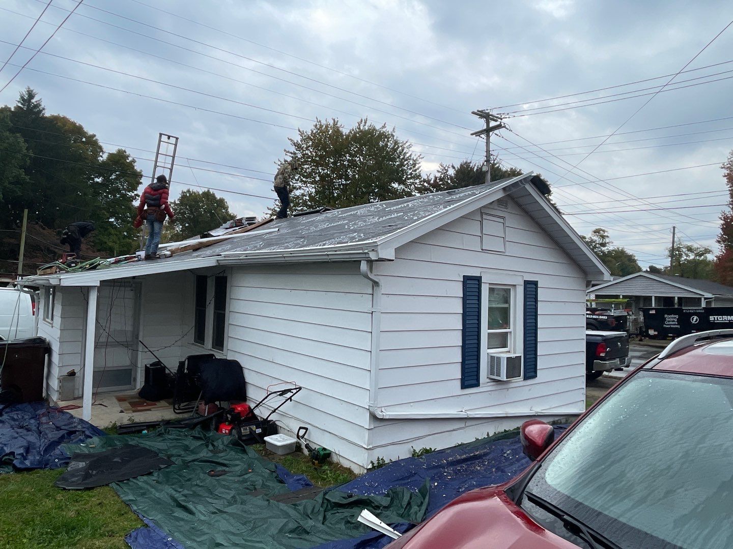 Residential Roofing Installation using Titan Thunderstorm Gray by Storm Contracting 