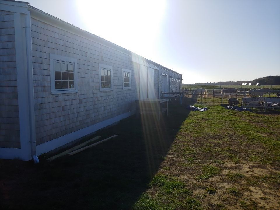 Edgartown, MA Gutter Installation using 6" Half Round Galvalume Gutter by Gutter Pro Enterprises