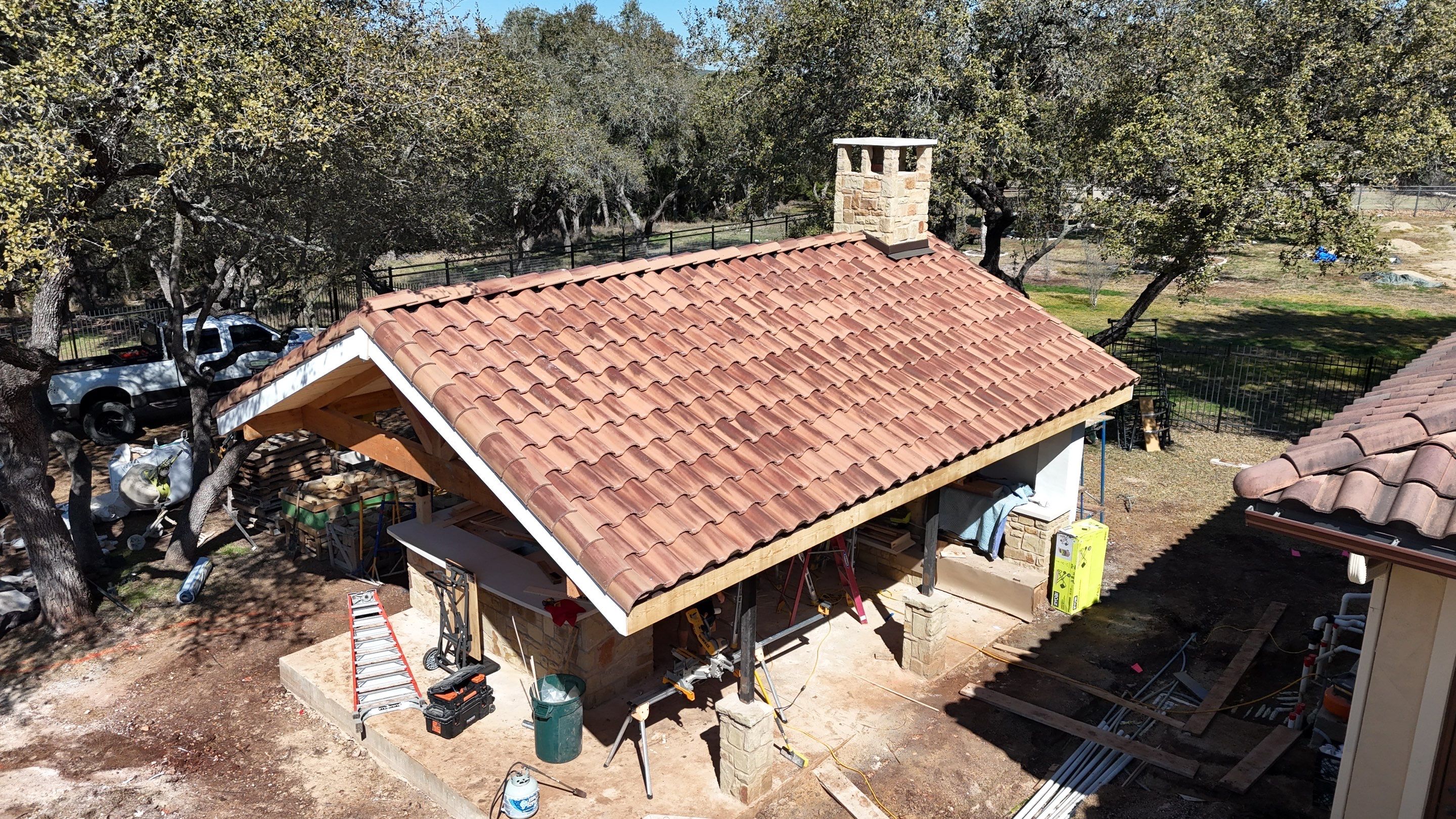 Residential Roofing Installation using Claymex Tiles by Lightning Exteriors