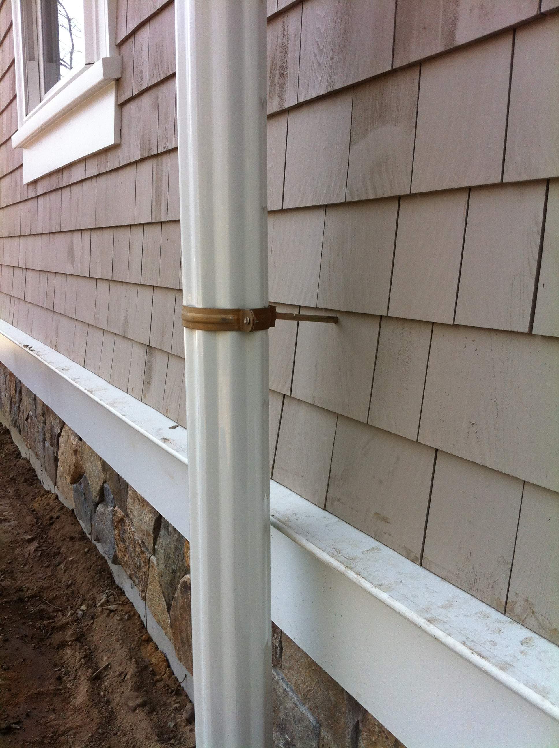 Half Round Gutter System Installed by Gutter Pro-New Seabury by Gutter Pro Enterprises
