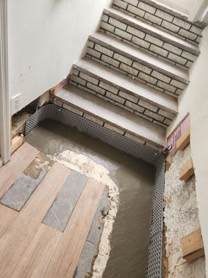Interior French Drain Kearny NJ